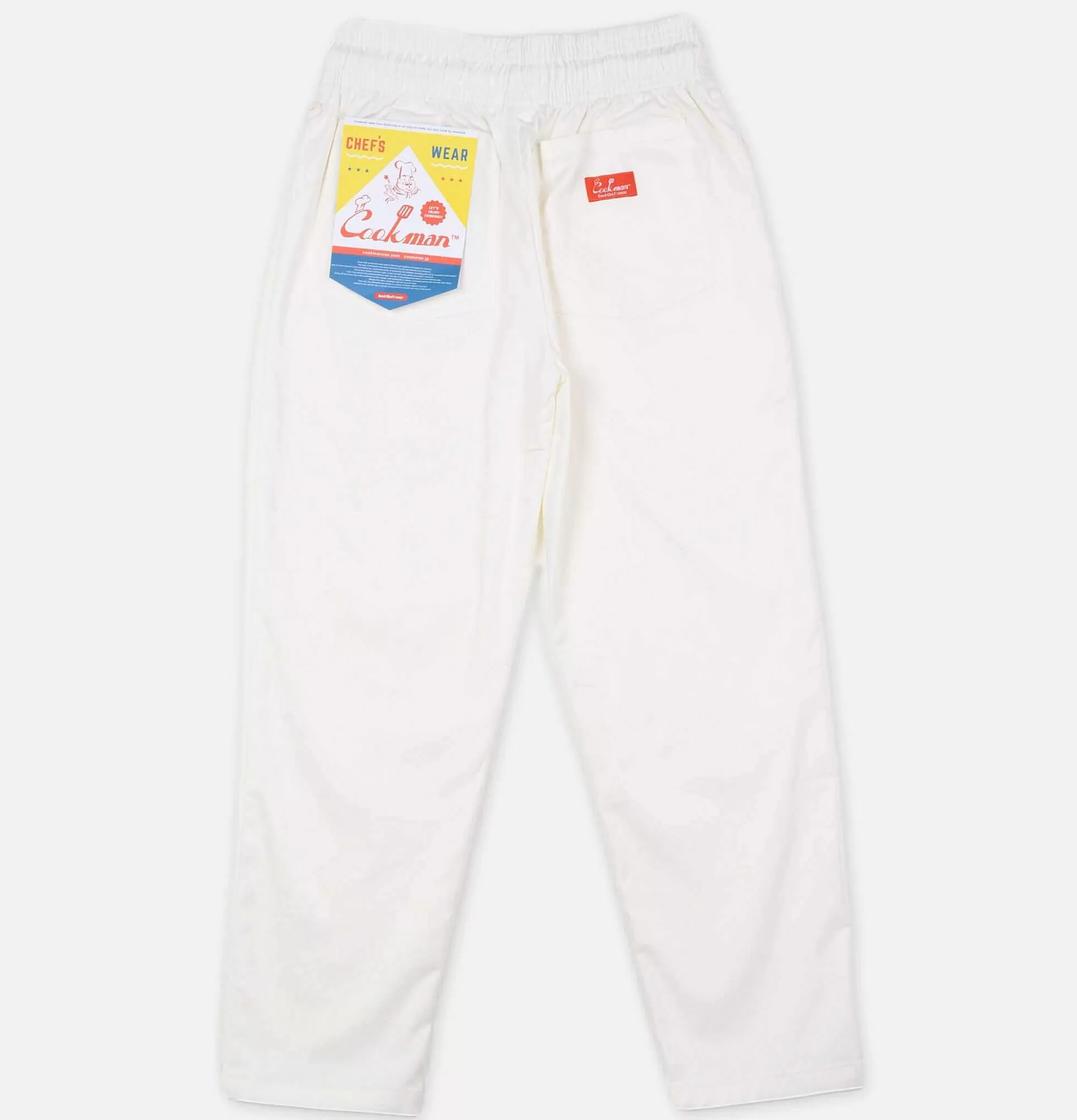 COOKMAN Pantalones de Chef Profesionales - Antiadherentes y Ligeros para Cocinas Intensas (Color Blanco)