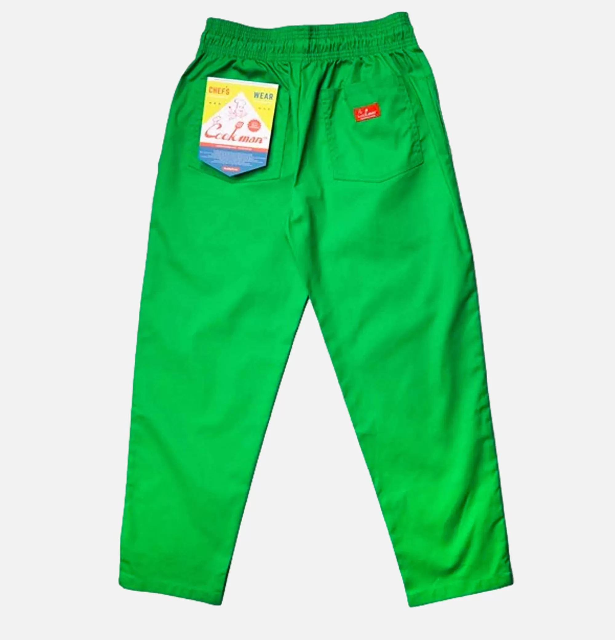 Pantalones Profesionales para Chef - Verde Jalapeño, Diseño Ergonómico y Resistente | COOKMAN