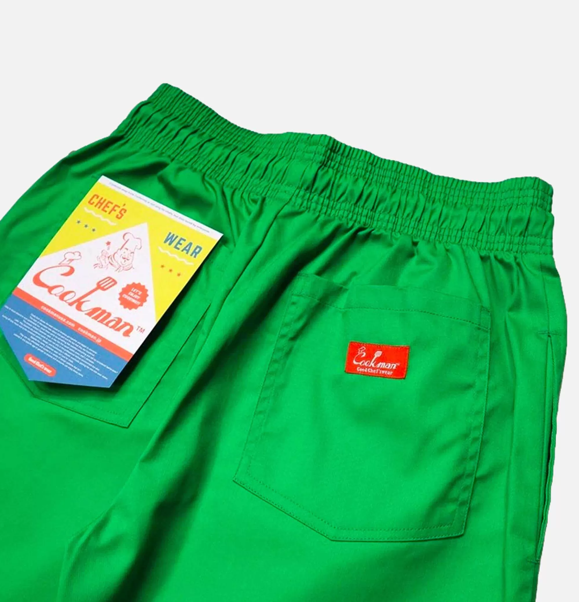 Pantalones Profesionales para Chef - Verde Jalapeño, Diseño Ergonómico y Resistente | COOKMAN