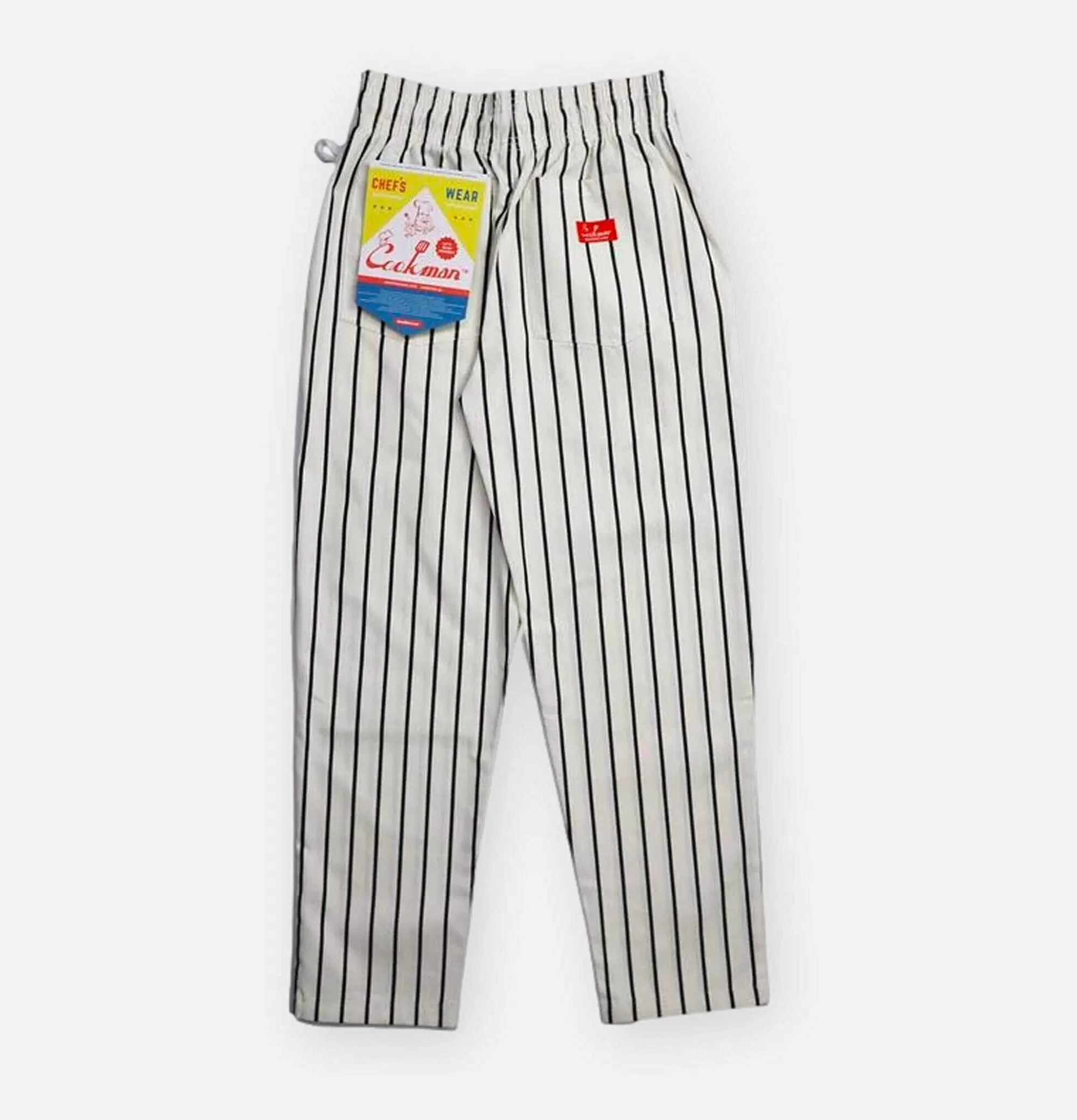 Pantalones Profesionales COOKMAN para Chef - Diseño Clásico con Rayas en Blanco