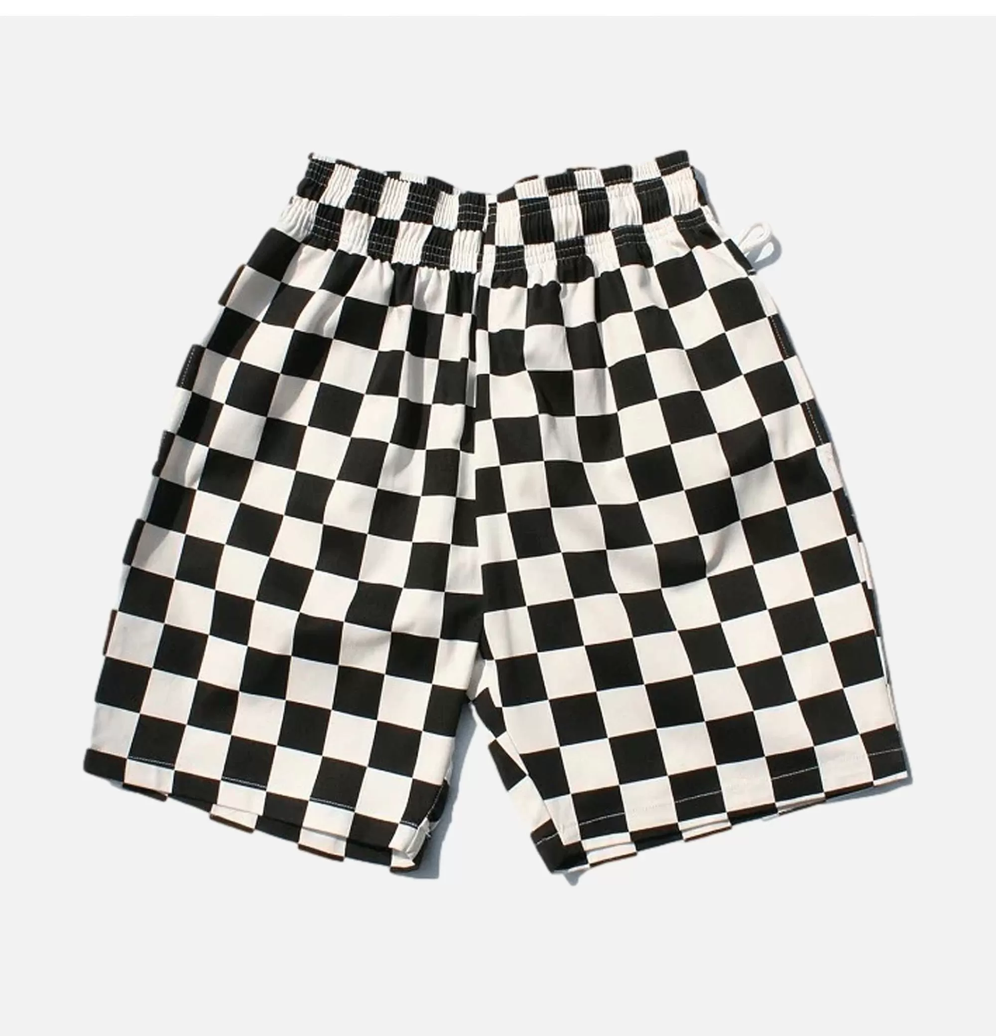 Bermudas Profesionales COOKMAN para Chef - Diseño Cuadrillé en Negro, Cómodas para Cocina
