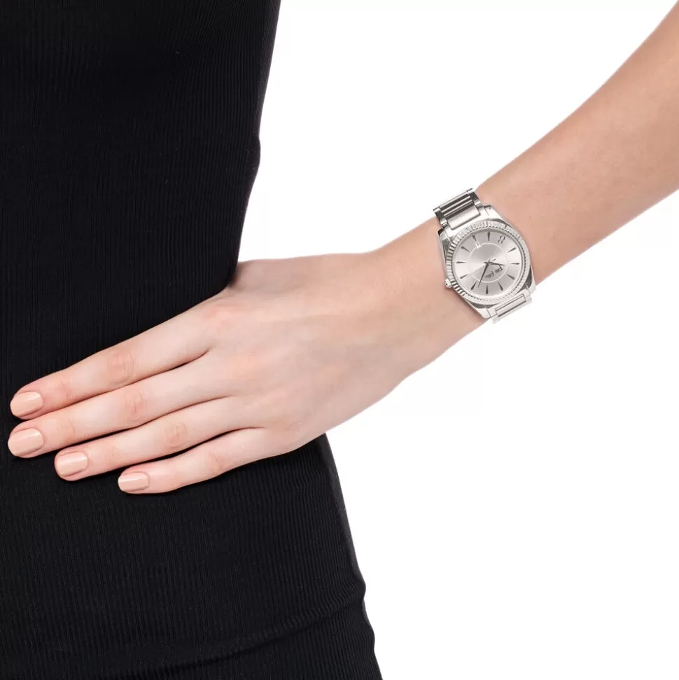 Pulsera Reloj Folli Follie Chronos Tales - Diseño Moderno de Caja Grande para Mujer