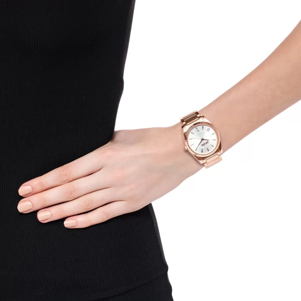 Pulsera Reloj Chronos Tales - Joyería Funcional con Diseño Folli Follie para Mujer, Estilo Robusto y Elegante