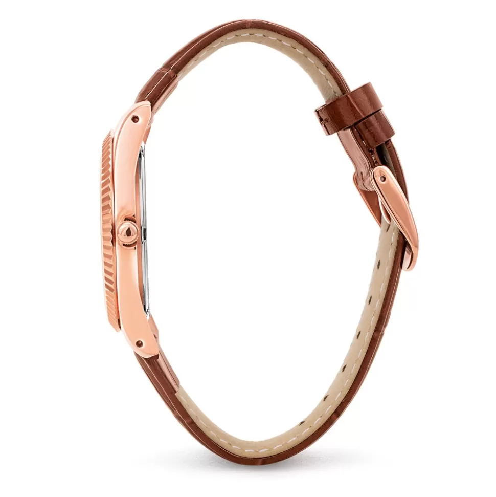 Reloj de Cuero Folli Follie para Mujer - Diseño Oversized Chronos Tales con Correa Premium