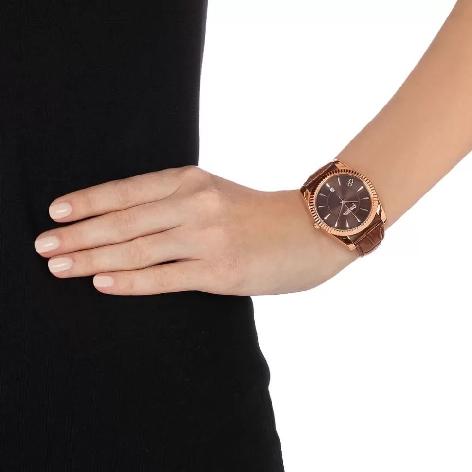 Reloj de Cuero Folli Follie para Mujer - Diseño Oversized Chronos Tales con Correa Premium