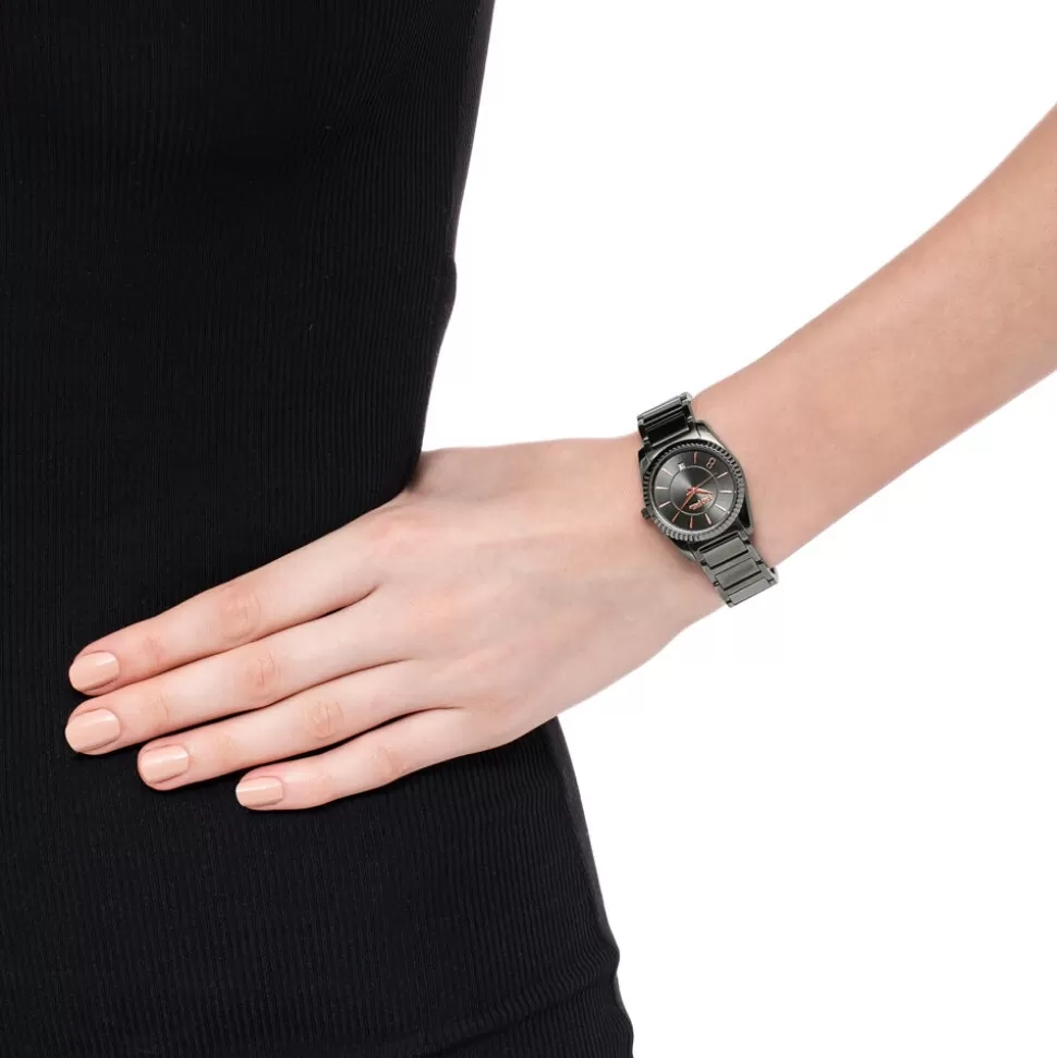 Pulsera Reloj Folli Follie Chronos Tales - Diseño Compacto con Toques de Color para Mujer, Elegancia Versátil en Muñeca