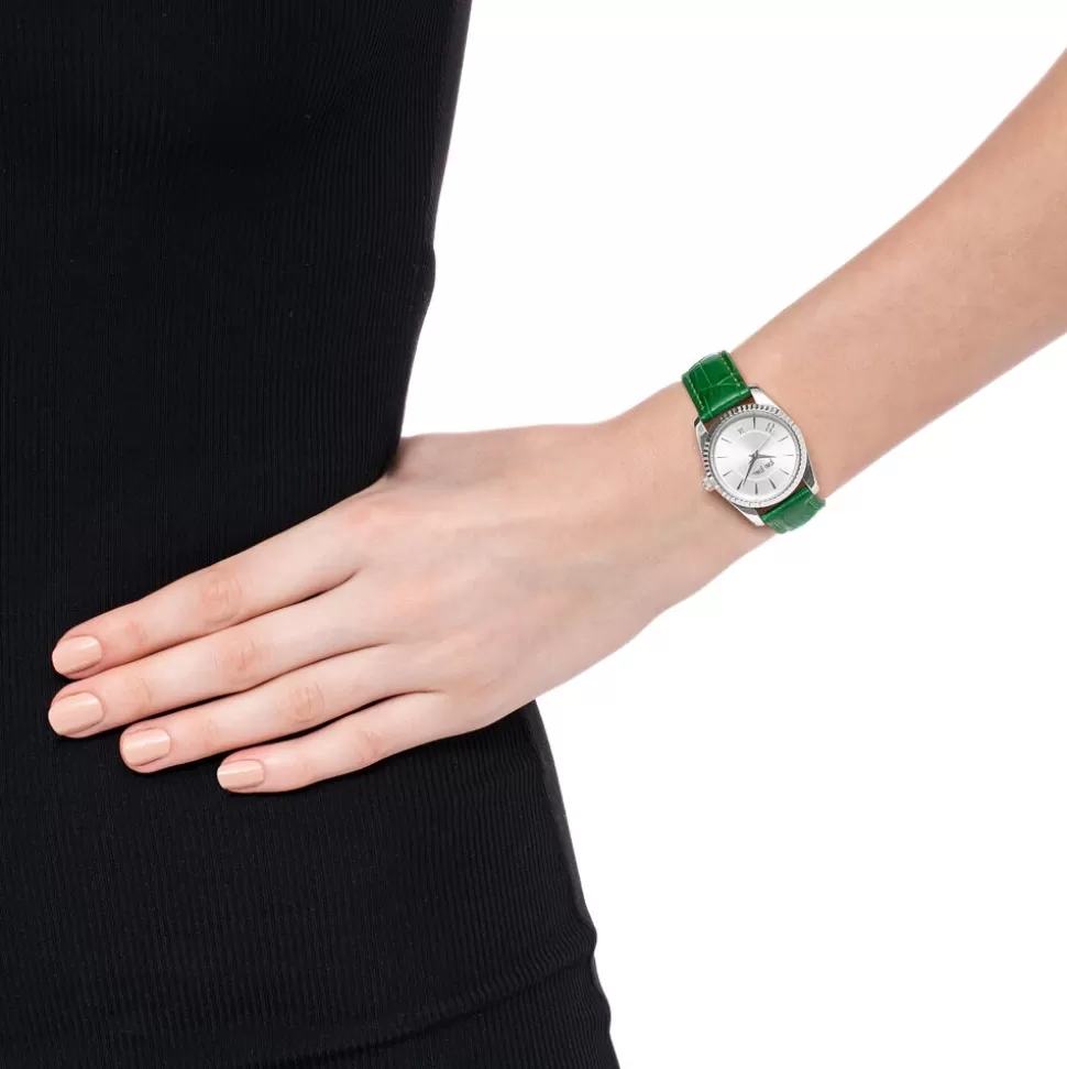 Reloj Folli Follie Chronos Tales para Mujer - Correa de Piel Auténtica con Caja Compacta y Diseño Elegante