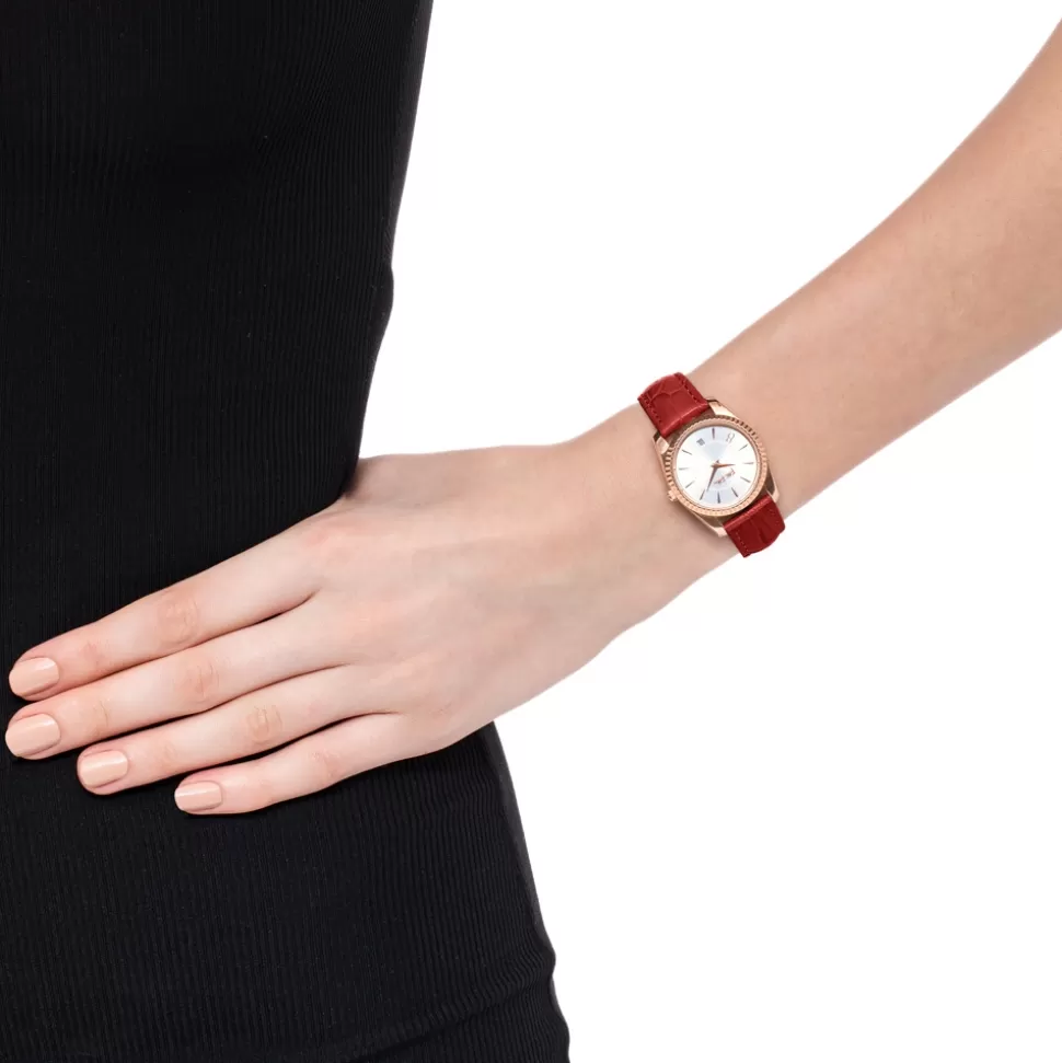 Reloj Femenino Folli Follie Chronos Tales - Correa de Piel Suave con Esfera Compacta y Diseño Elegante