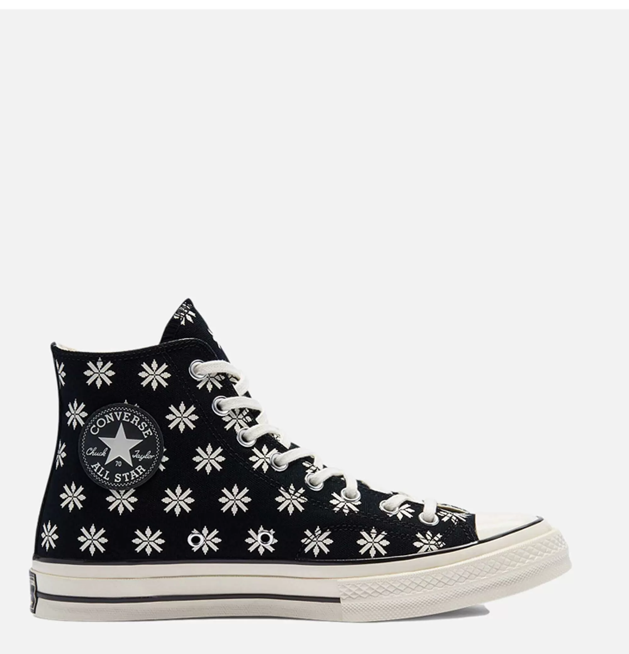 Zapatillas Converse Chuck 70 Urbanas - Caña Alta con Estampado Floral Negro para Mujer - Edición Especial Primavera