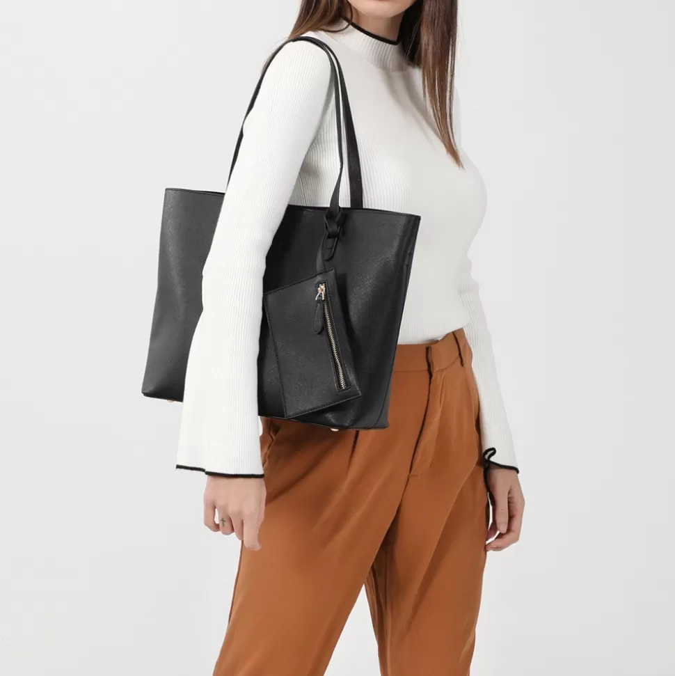 Folli Follie Bolso Bandolera Mujer - Estilo Urbano con Monedero y Organizador Interior