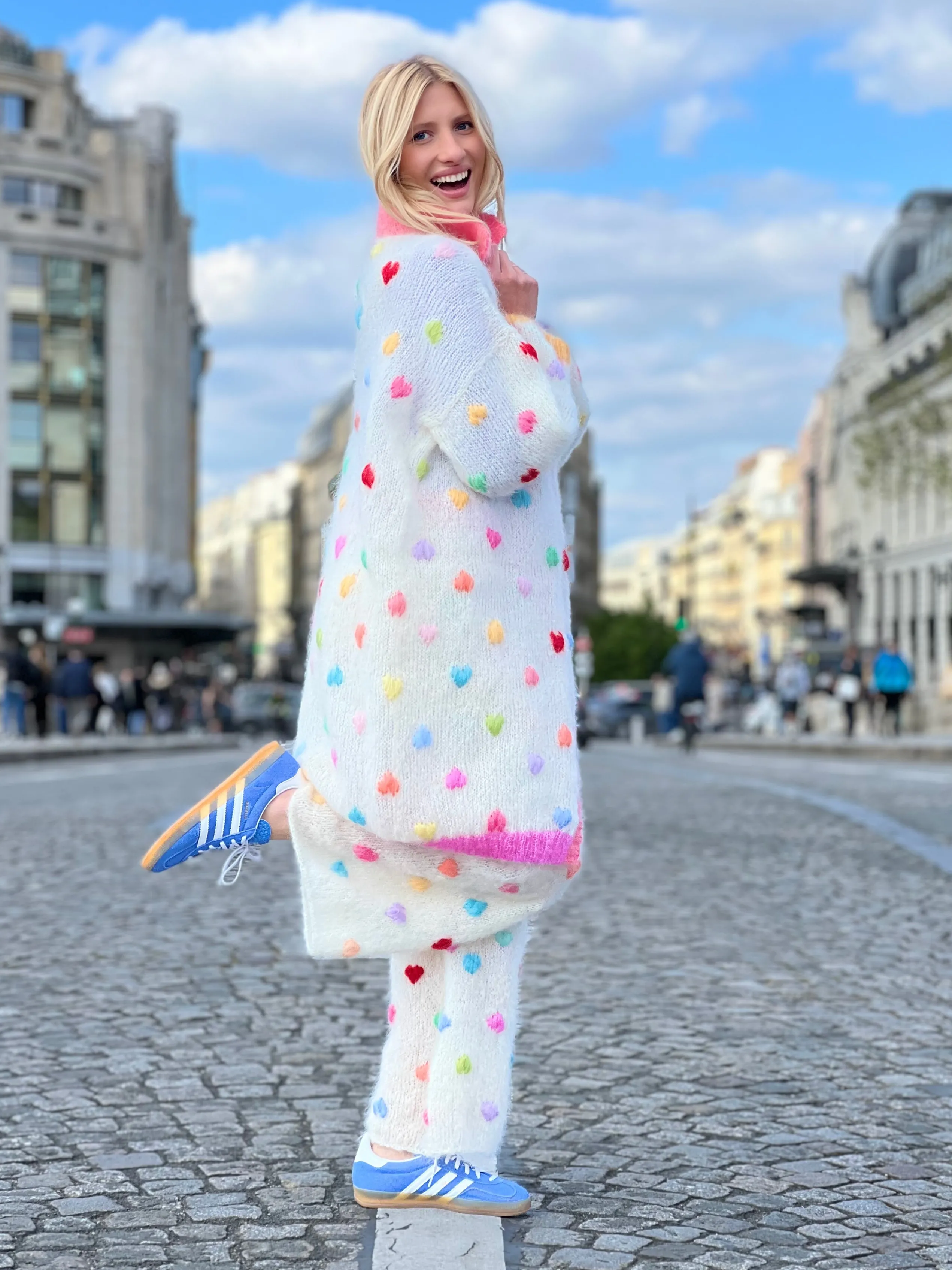 Rose Carmine COAT MON AMOUR ECRU- Coats
