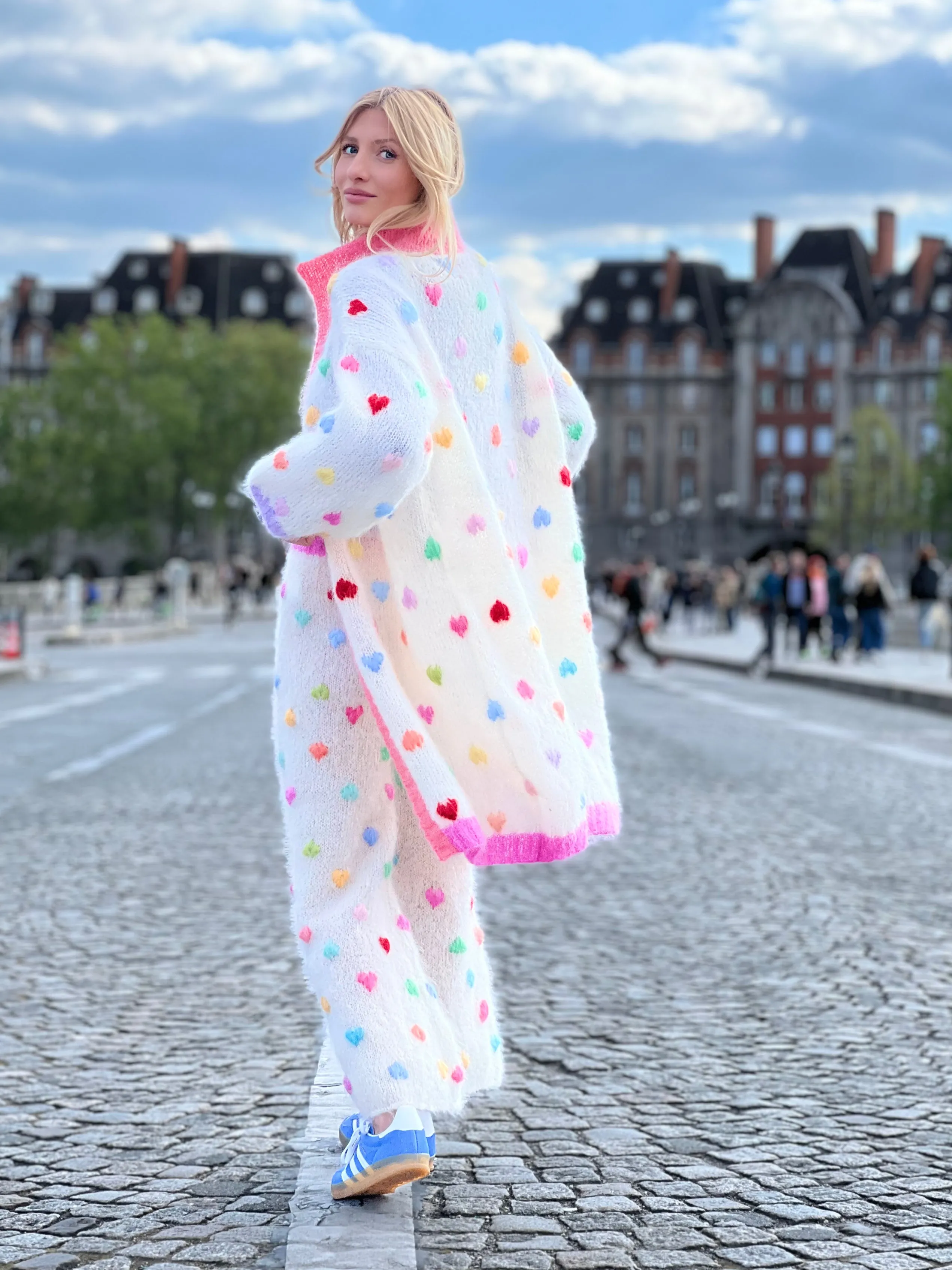 Rose Carmine COAT MON AMOUR ECRU- Coats