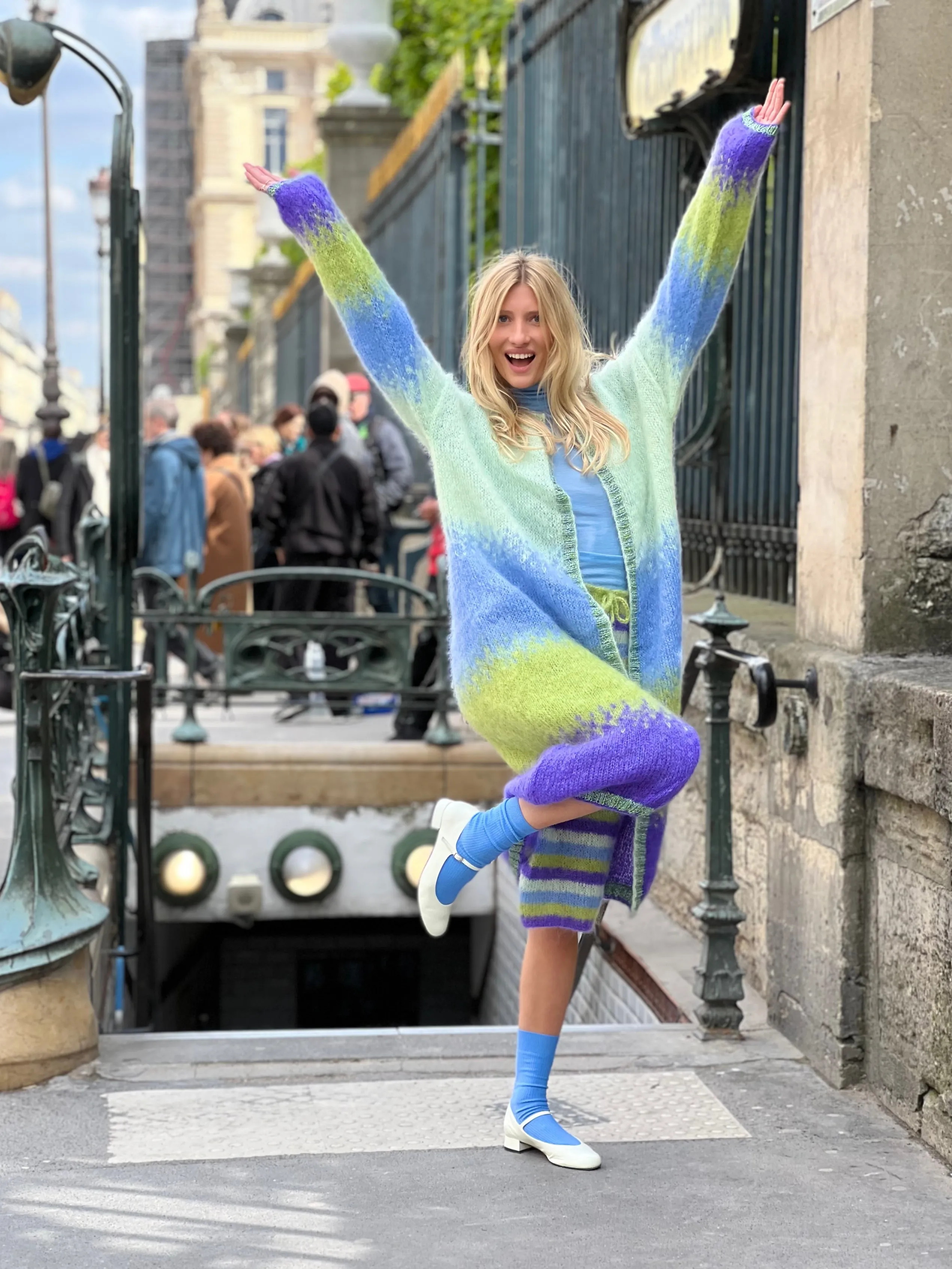 Rose Carmine COAT TIE&DYE PACIFIQUE- Coats