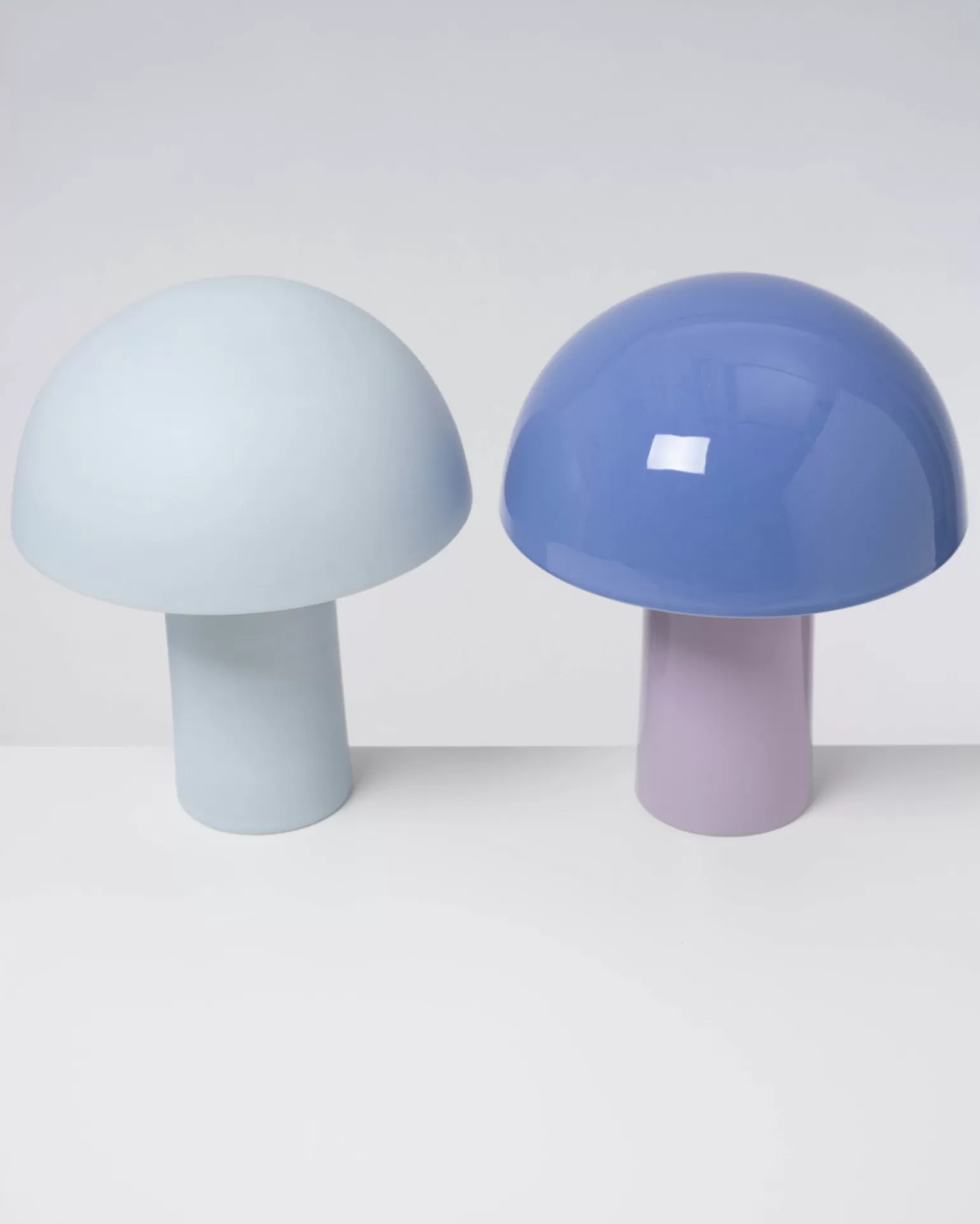 Lámpara Cerámica Artesanal Miio Motel - Diseño Champiñón en Tono Lavanda | Oferta Exclusiva