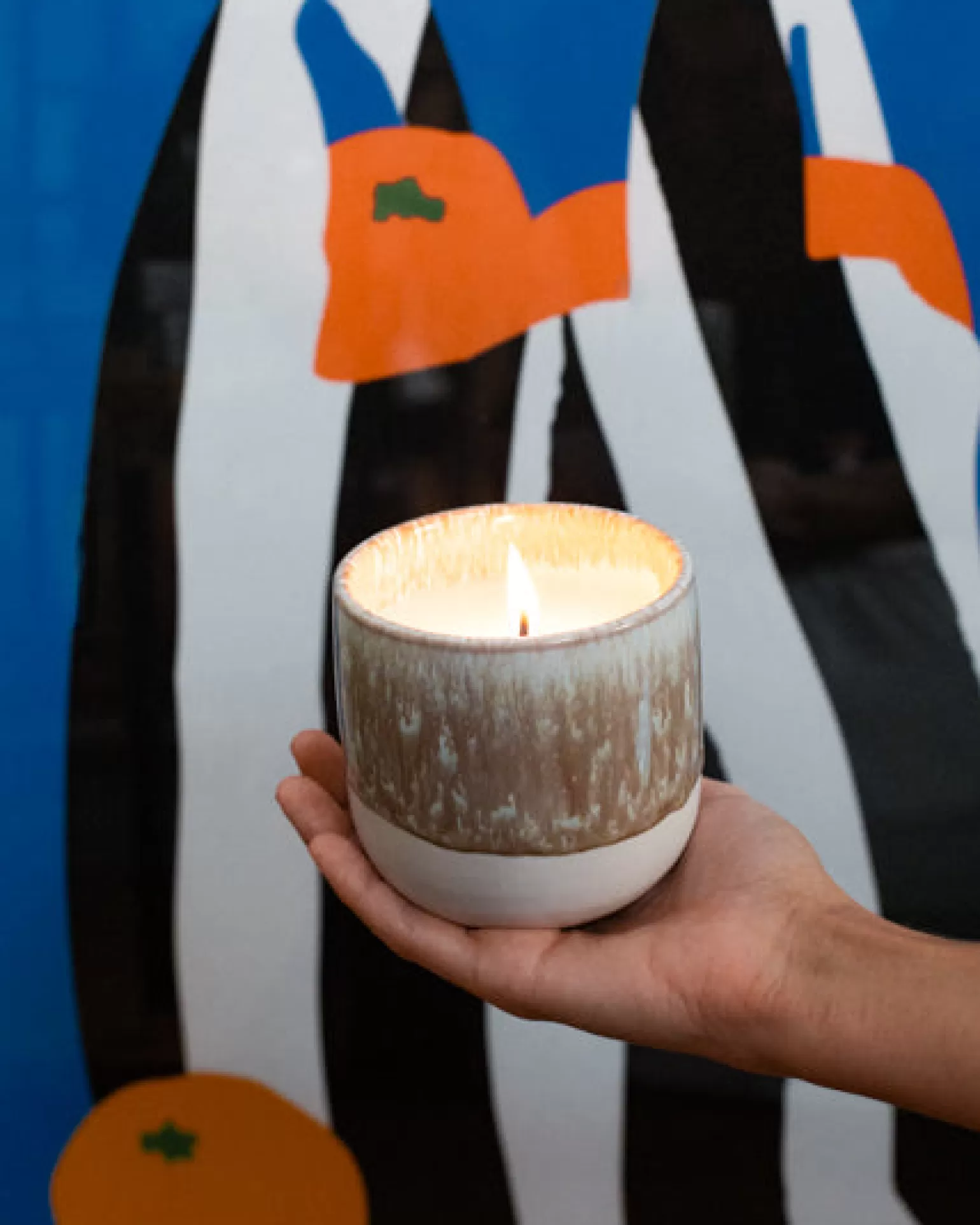 Velas Aromáticas Resplandor Ámbar - Ambientación Natural con Base de Arena | Colección Miio Coimbra by Motel | Fragancia Relajante para Hogar Acogedor