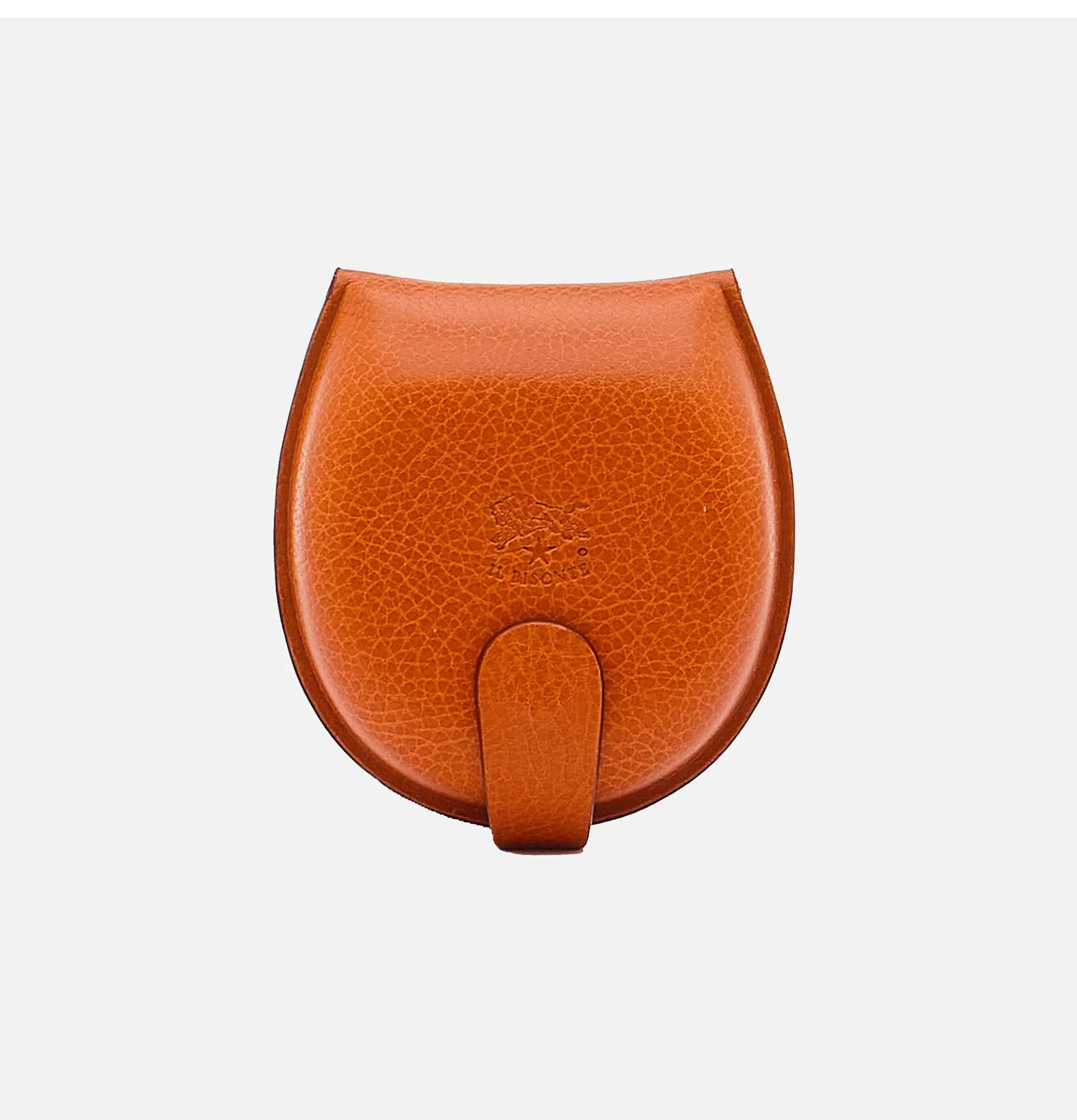 Monedero Elegante en Cuero Caramelo - Diseño Compacto de Marroquinería Fina por IL BISONTE