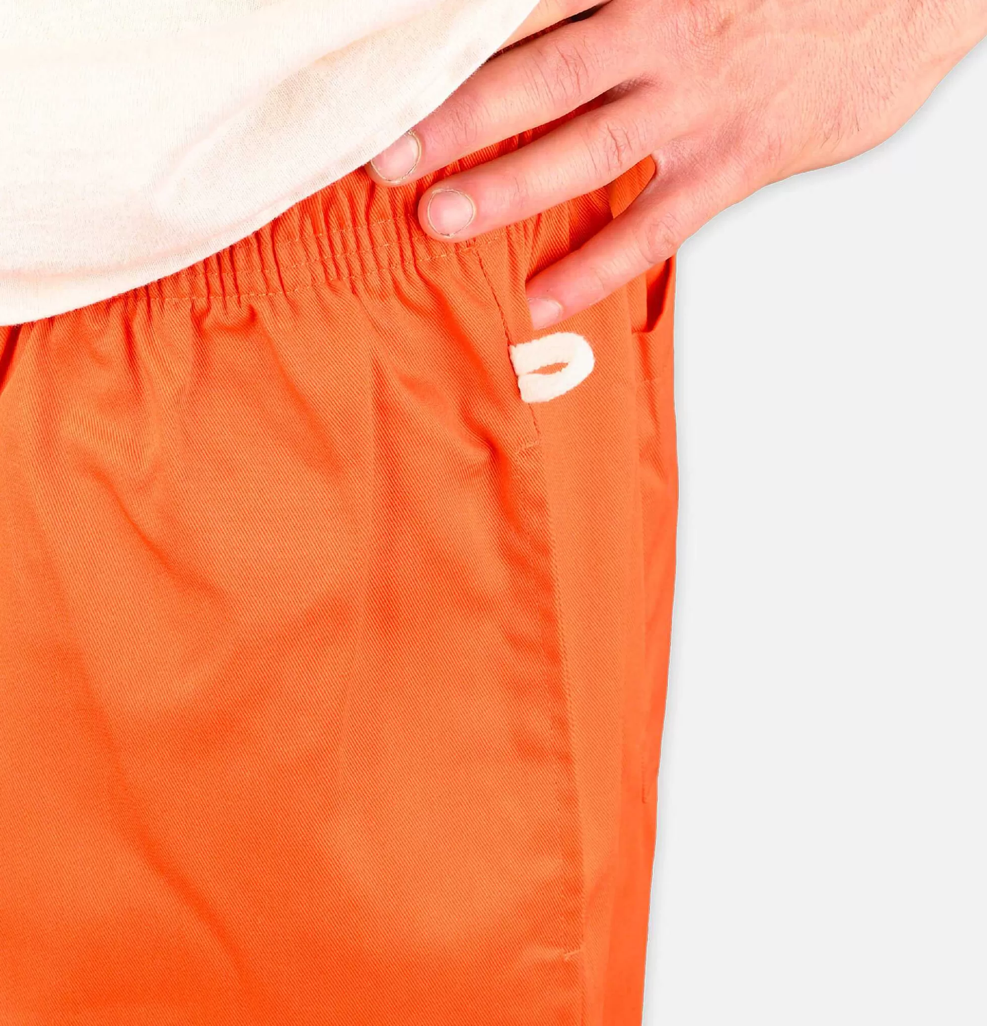 Pantalones Profesionales para Chef COOKMAN - Ajuste Ergonómico y Duradero en Color Naranja Vibrante