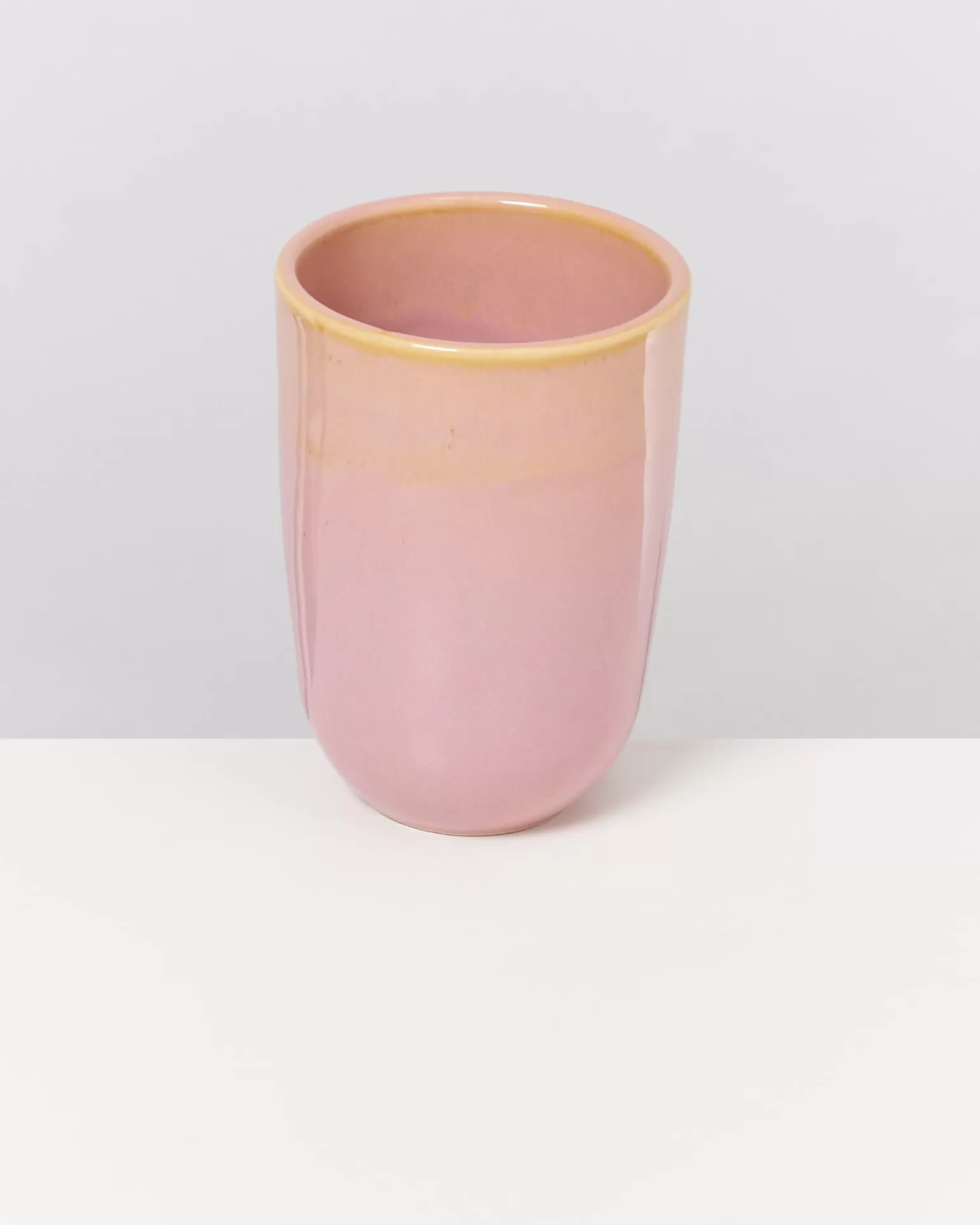 Juego de 6 Copas Altas Hot Motel Miio - Diseño Exclusivo con Rosas Amarillas Grandes en Tonalidades Doradas y Rosadas