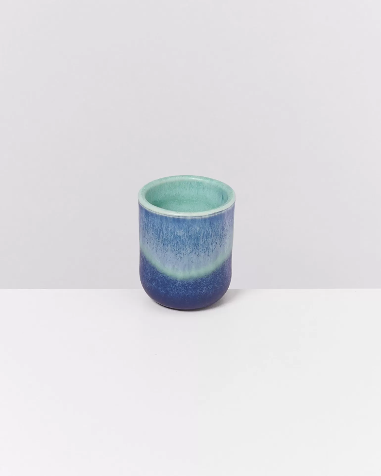 Juego de 6 Tazas para Espresso Copa Alto - Diseño Moderno en Turquesa | Miio by Motel