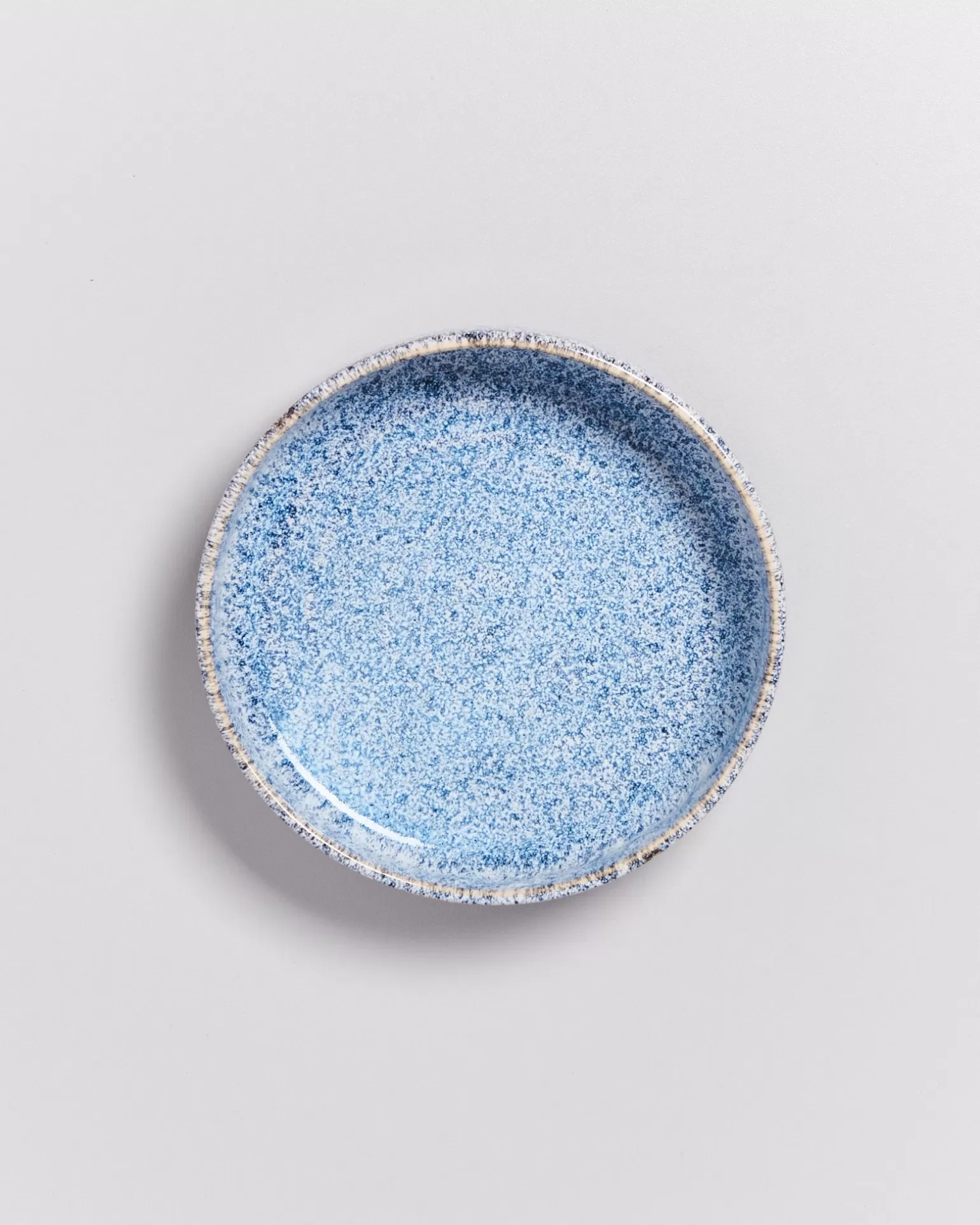 Plato Pequeño Miio Cordoama - Azul Marino con Motas Decorativas