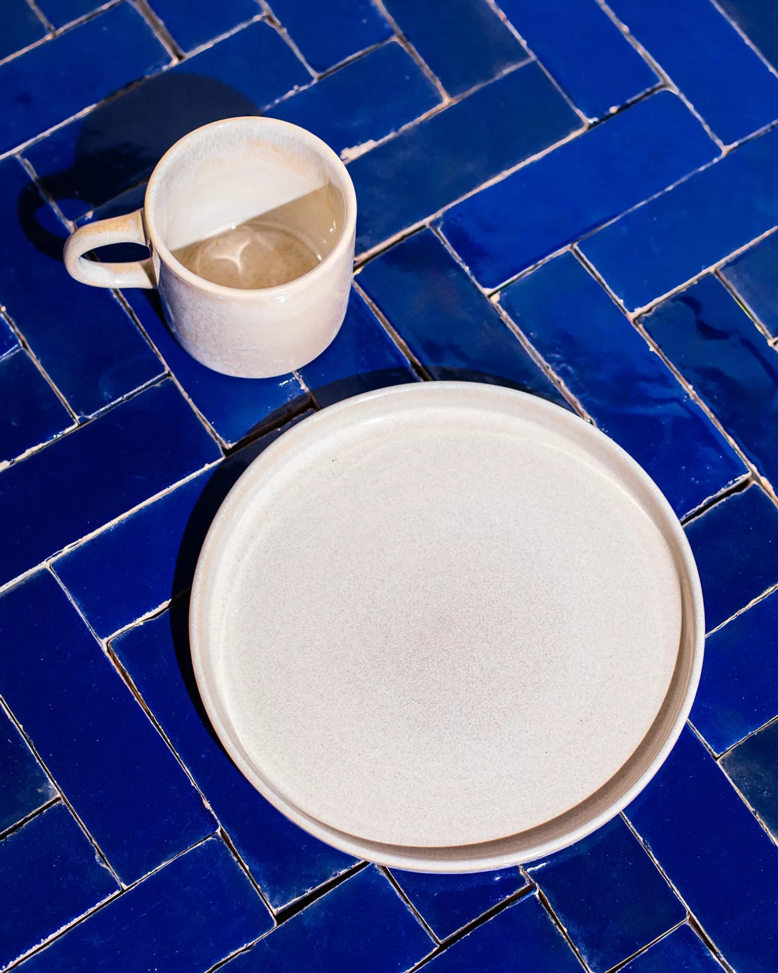 Juego de 6 Tazas Extra Grandes Azul Cielo - Colección Motel Miio Cordoama | Diseño Moderno y Económico