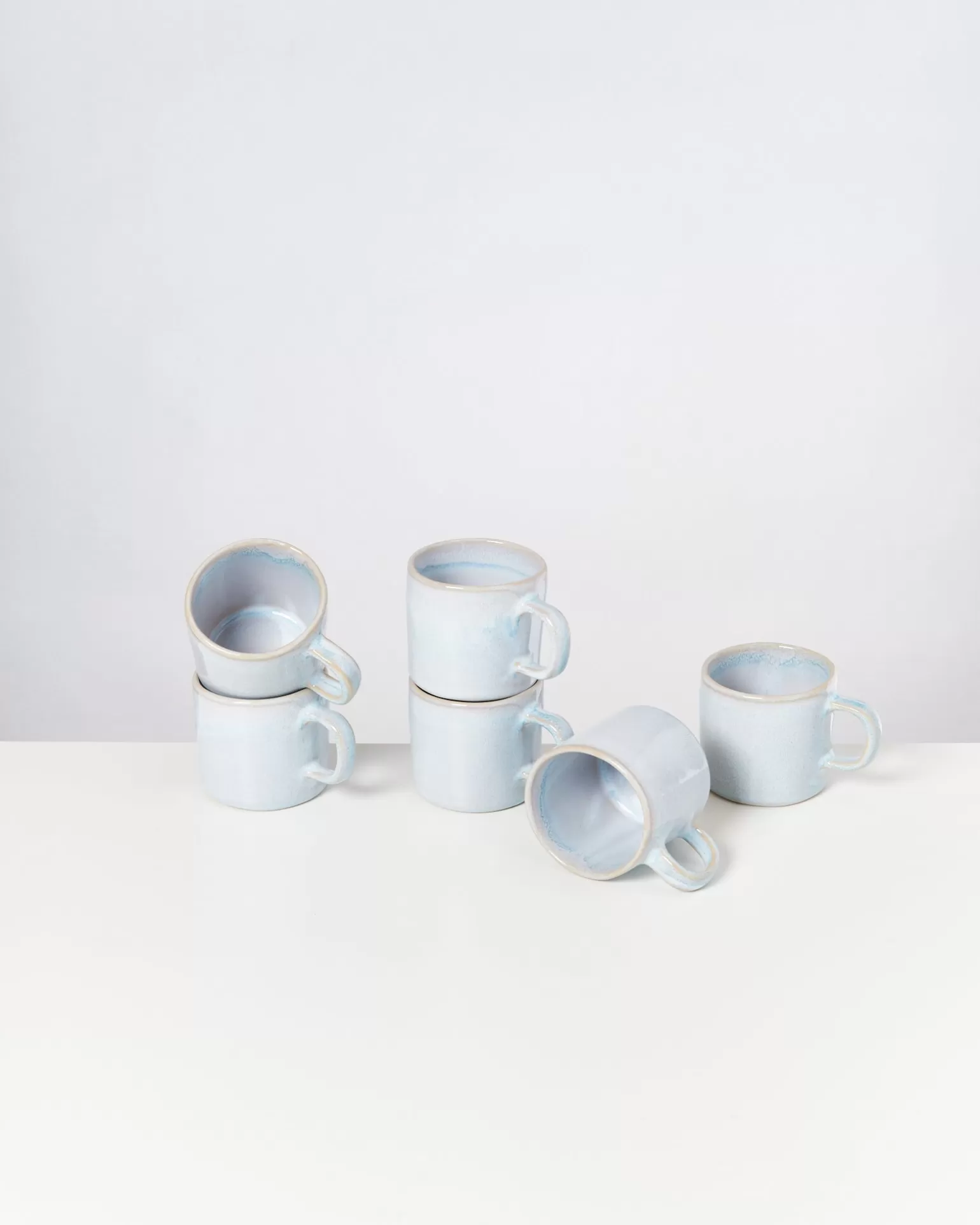 Oferta Especial: Juego de 6 Tazas Compactas Azul Cielo - Colección Motel a Miio Cordoama