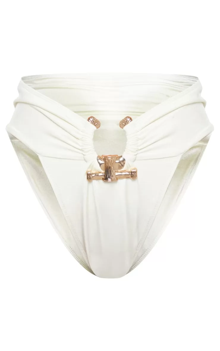 PrettyLittleThing  Hammered Trim High Waist Bikini Bottoms< Bachelorette Party