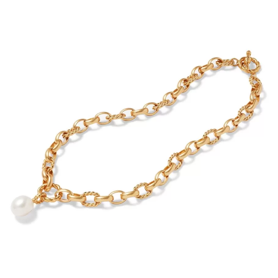 The Met Store Necklaces*Cypriot Twist Pearl Chain Pendant Necklace