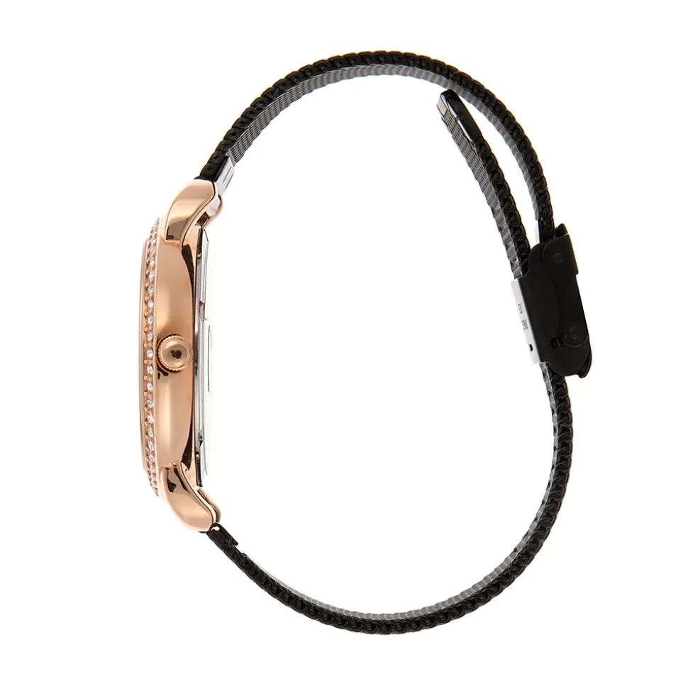 Folli Follie - Reloj de Pulsera Elegante para Mujer con Diseño Brillante, Caja Mediana y Pulsera Ajustable para Uso Diario