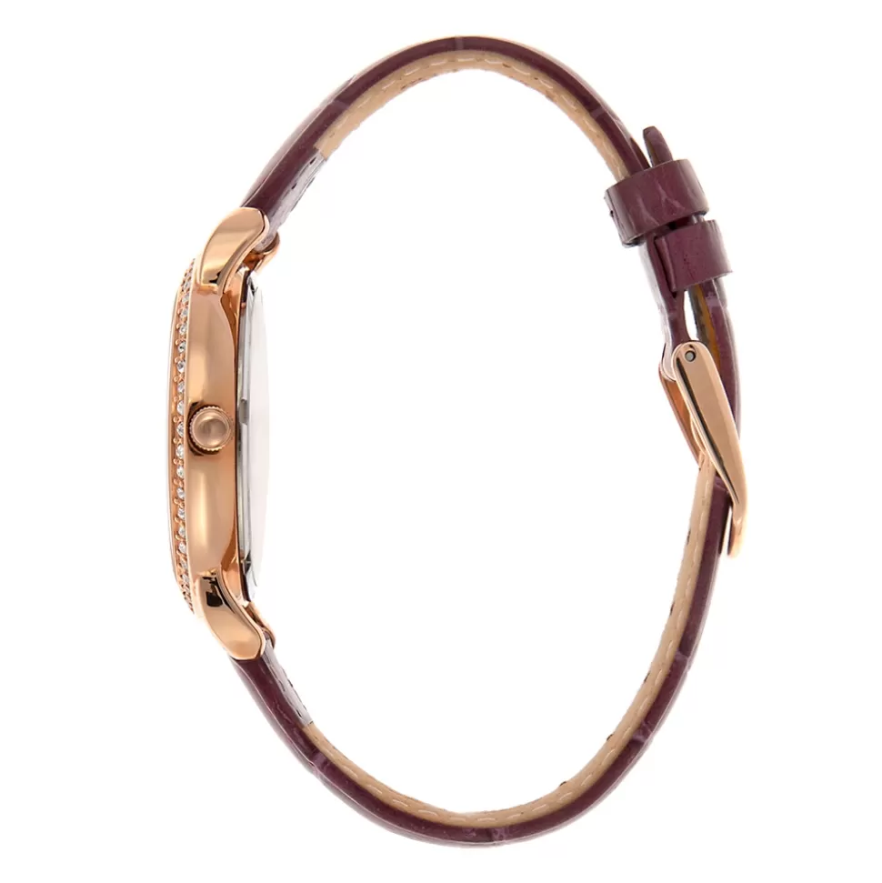 Reloj para Mujer Folli Follie - Correa de Cuero Genuino con Esfera Diurna en Tamaño Mediano, Diseño Clásico y Duradero