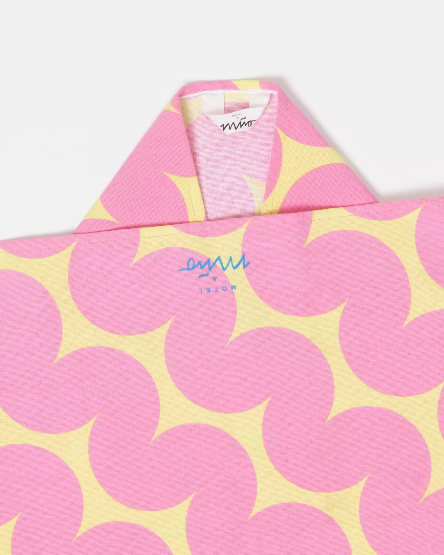 Paño de Cocina Miio Motel - Estampado Rosa y Amarillo Vibrante