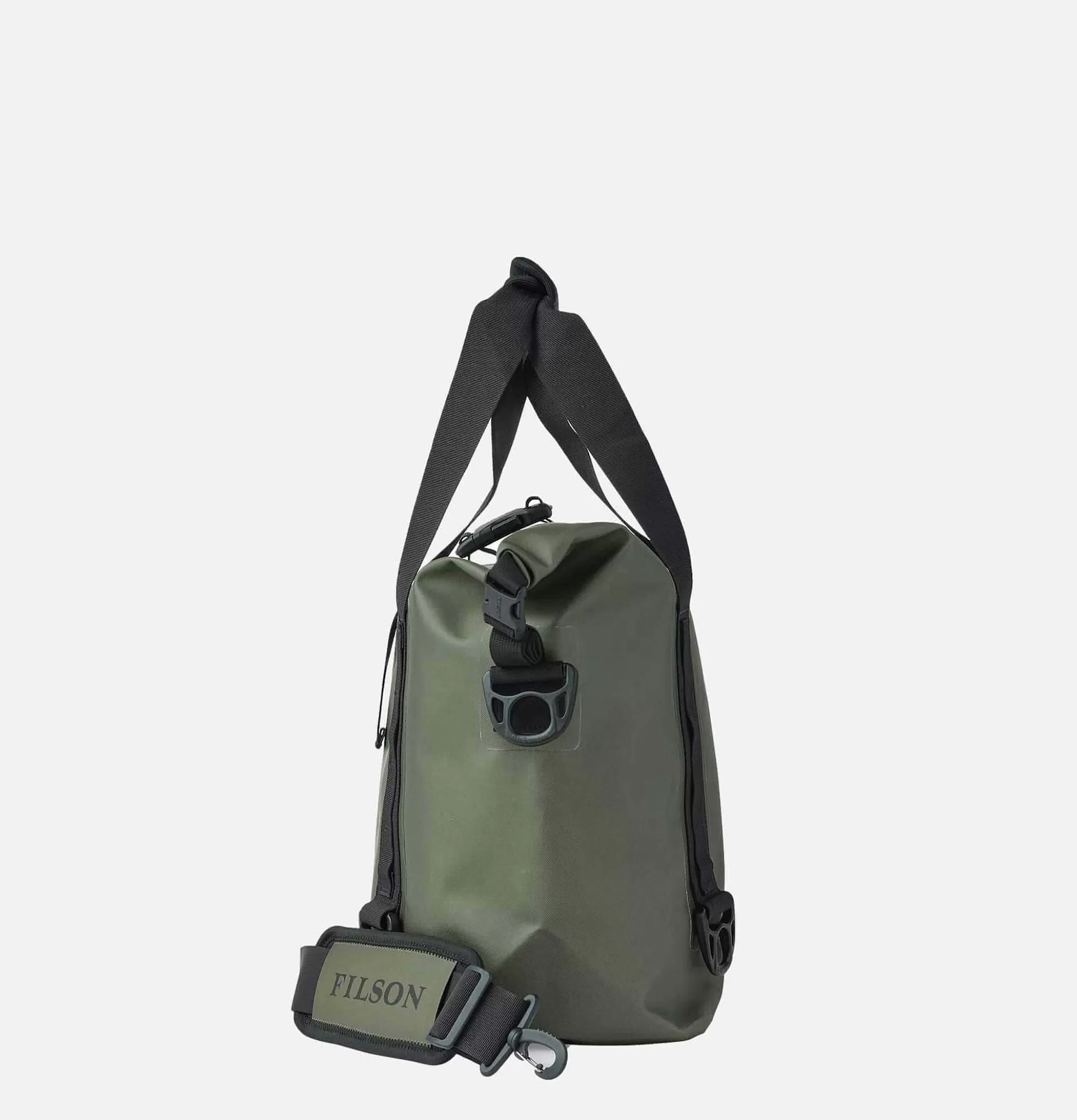 Bolso Tote FILSON Impermeable en Verde Olivo – Bandolera Resistente con Diseño Versátil