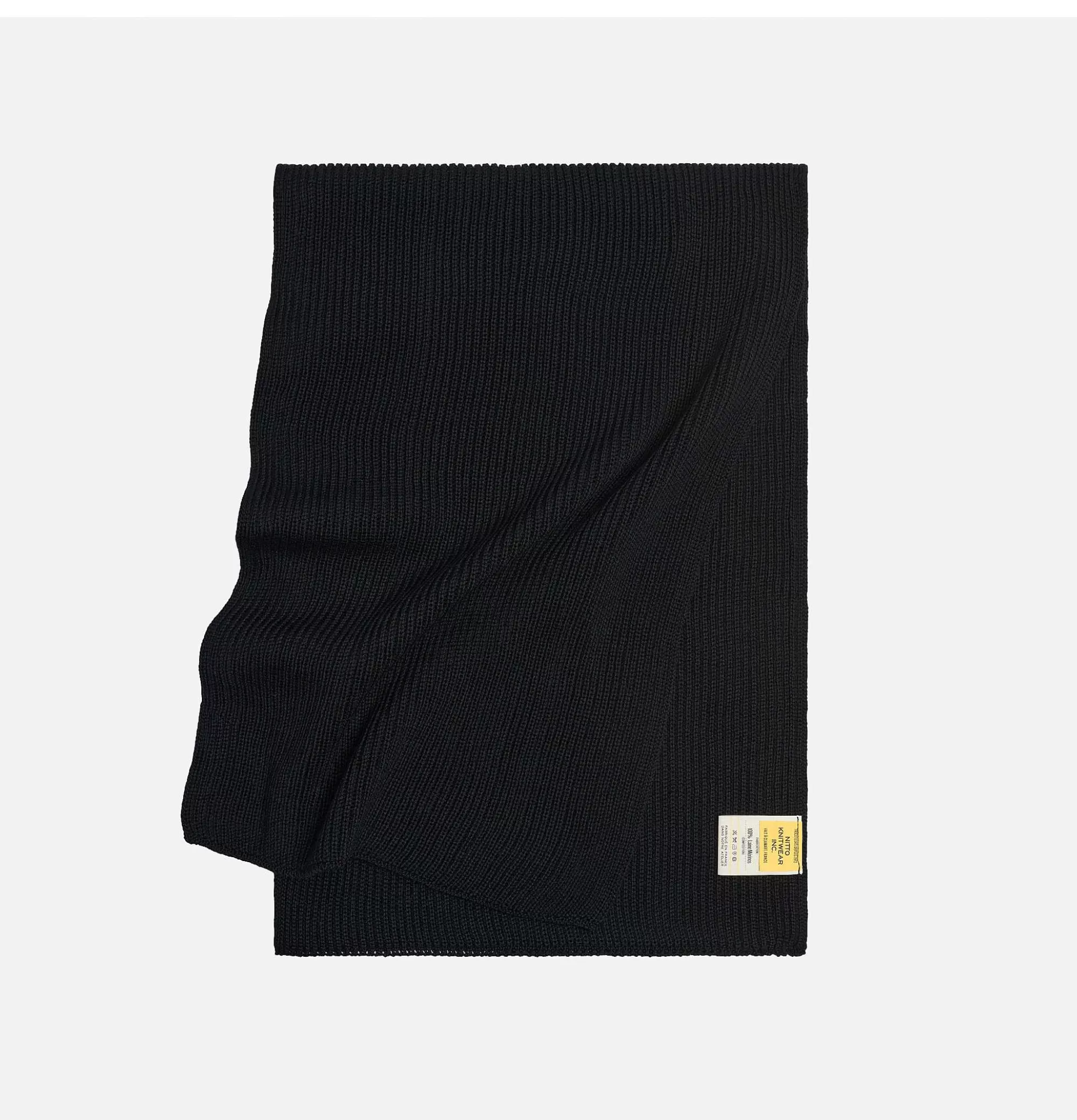 Bufanda Loris Negro NITTO - Guantes, Gorros y Accesorios de Invierno • Estilo Cálido en Tejido Premium