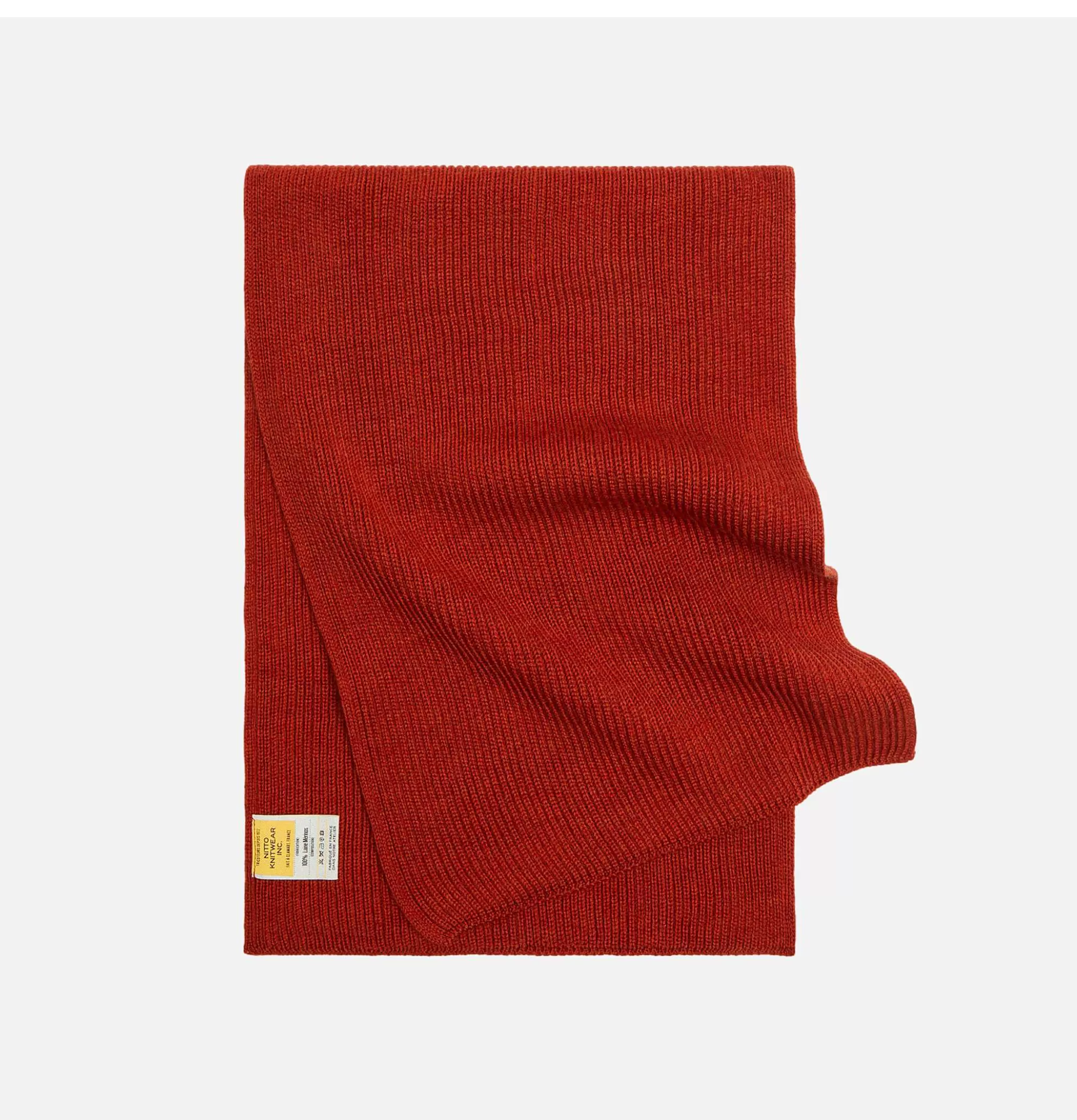 Bufanda Naranja Loris de NITTO KNITWEAR • Accesorios de Lana: Guantes, Gorros y Más para Temporada Invernal