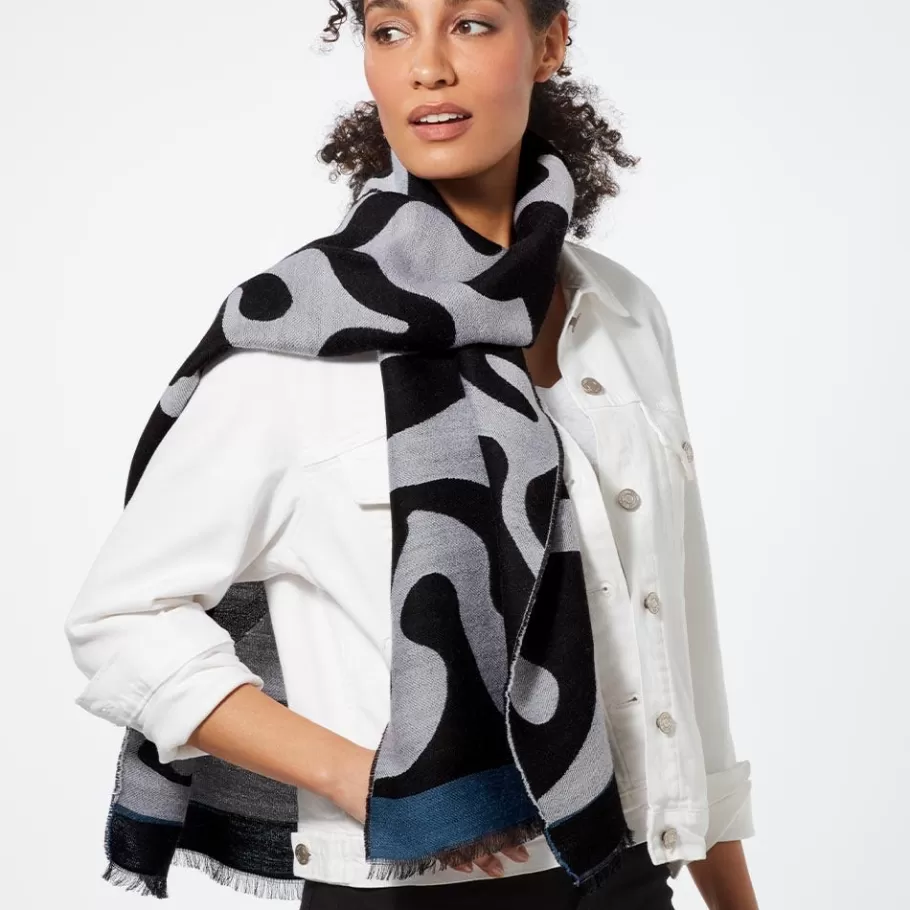 The Met Store Scarves & Wraps*Egyptian Swirled Glass Unisex Oblong Jacquard Scarf