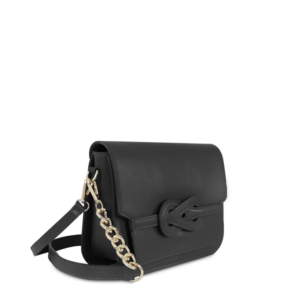 Bolso Bandolera Folli Follie en Cuero Premium con Tapa - Elegancia Práctica para Mujer