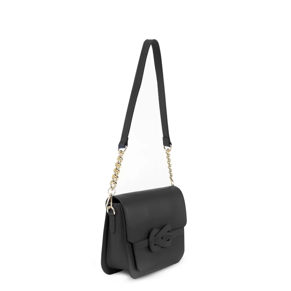 Bolso Bandolera Folli Follie en Cuero Premium con Tapa - Elegancia Práctica para Mujer