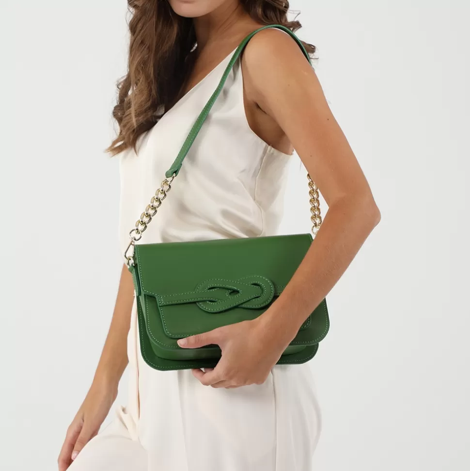 Folli Follie Bolso Bandolera para Mujer - Cuero Clásico con Tapa y Diseño Versátil