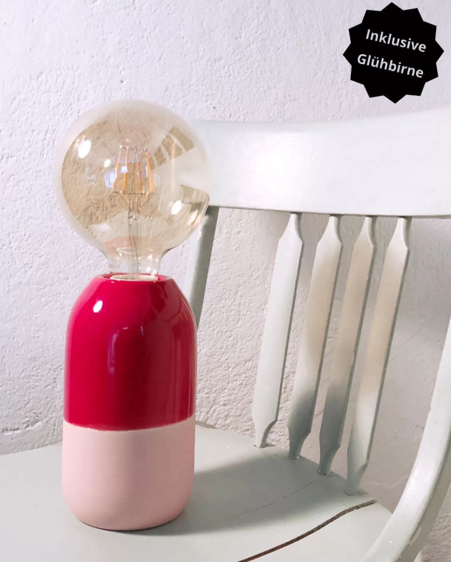 Lámpara Decorativa Miio Farol - Rosa Carmesí Vibrante 【Edición Especial】