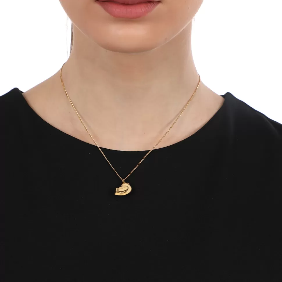 Collar Elegante Folli Follie Mujer - Cadena Dorada con Diseño de Ave y Detalles Brillantes