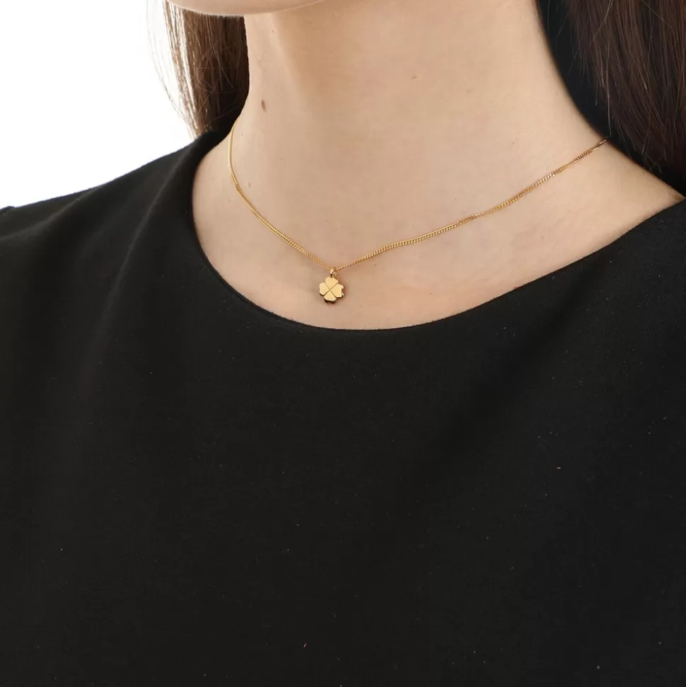 Collar elegante para mujer con cadena dorada y motivo H4H - Diseño exclusivo Folli Follie by Fashionable.Me