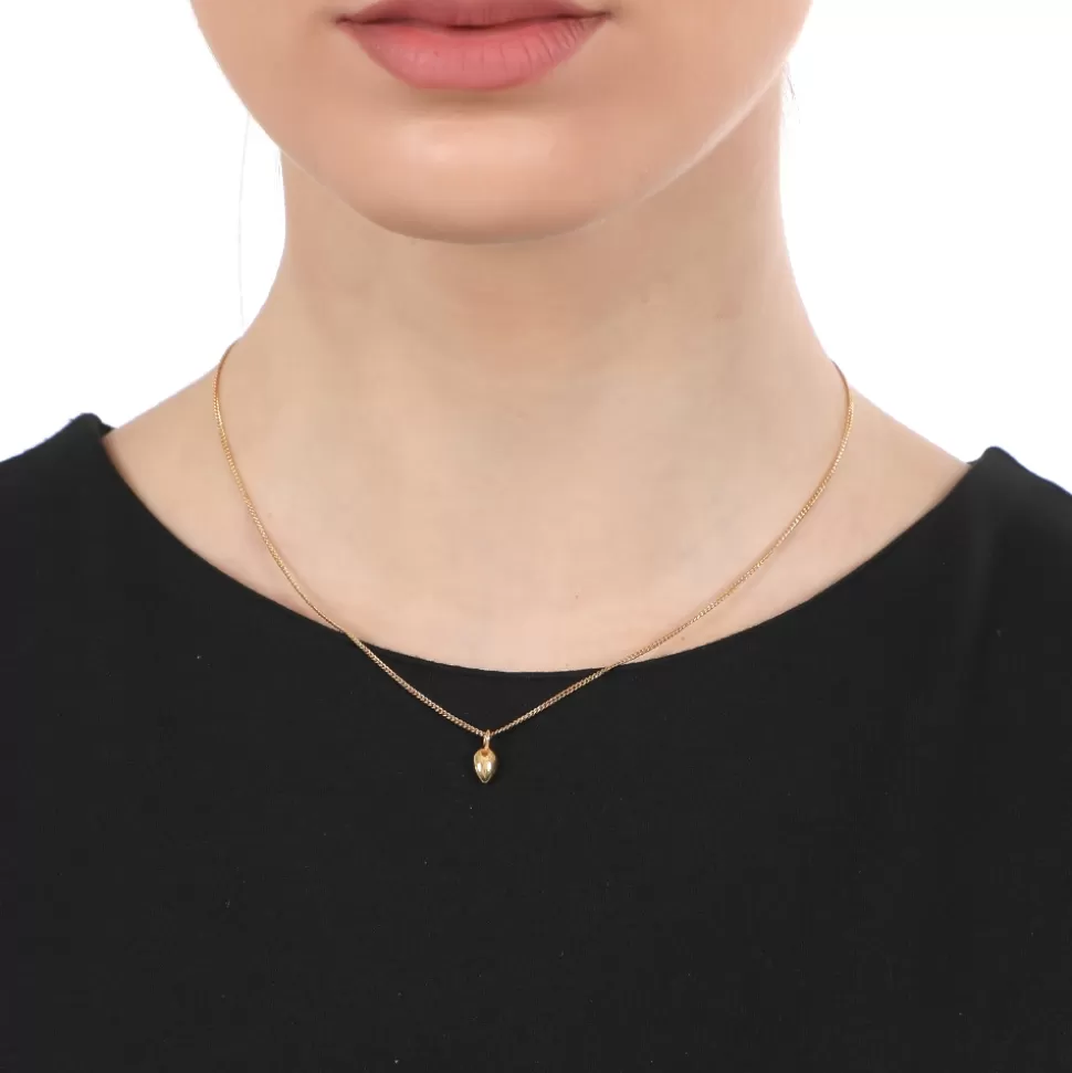 Colgante Femenino Folli Follie | Cadena Dorada con Detalle de Gota Estilizada - Diseño Moderno Fashionable-Me

（：，，，，）