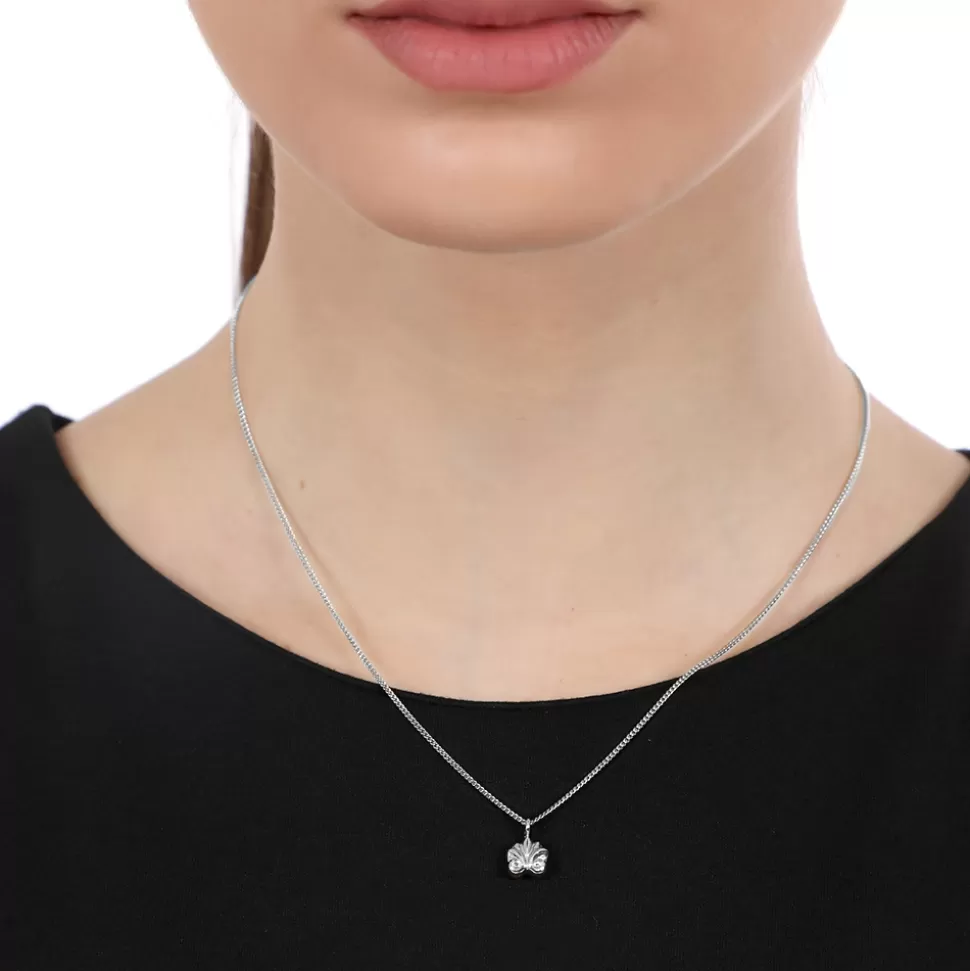 Collar Femenino Folli Follie - Cadena de Plata con Motivo Akrokeramo | Colección Fashionable.Me