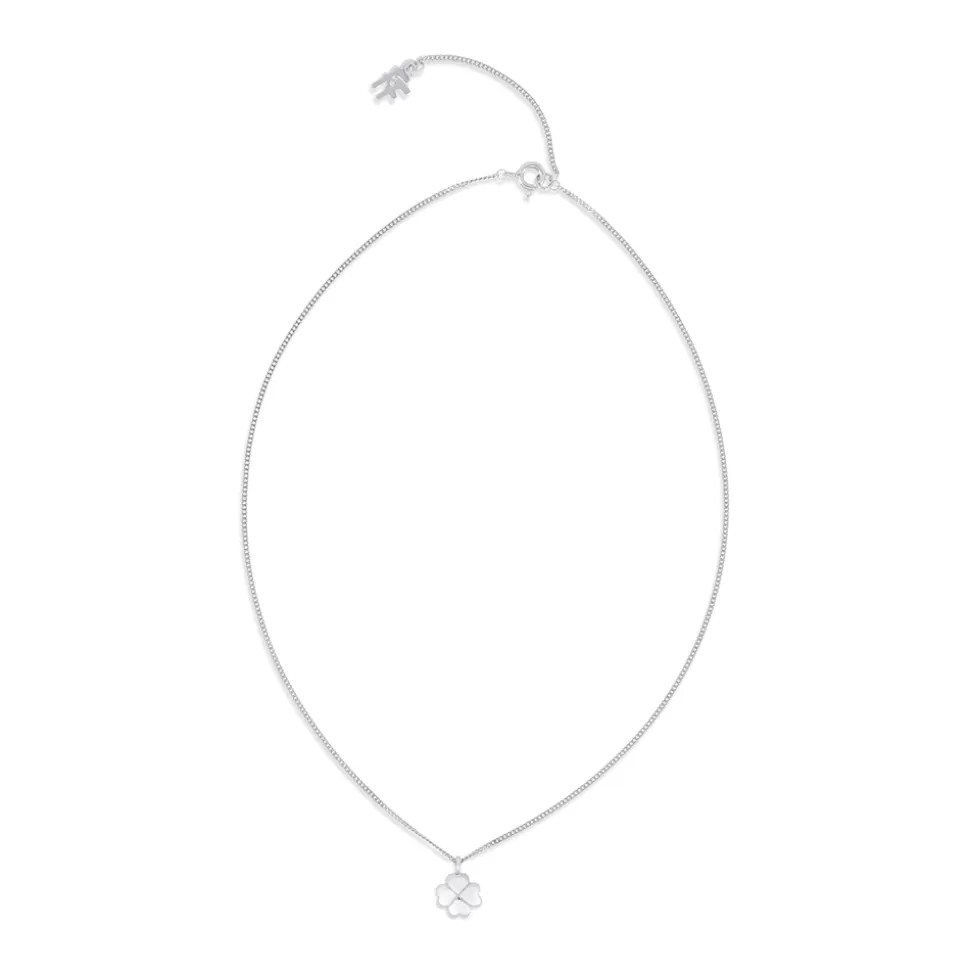 Colgante Elegante Folli Follie para Mujer - Cadena Plateada con Detalle H4H y Estilo Moderno