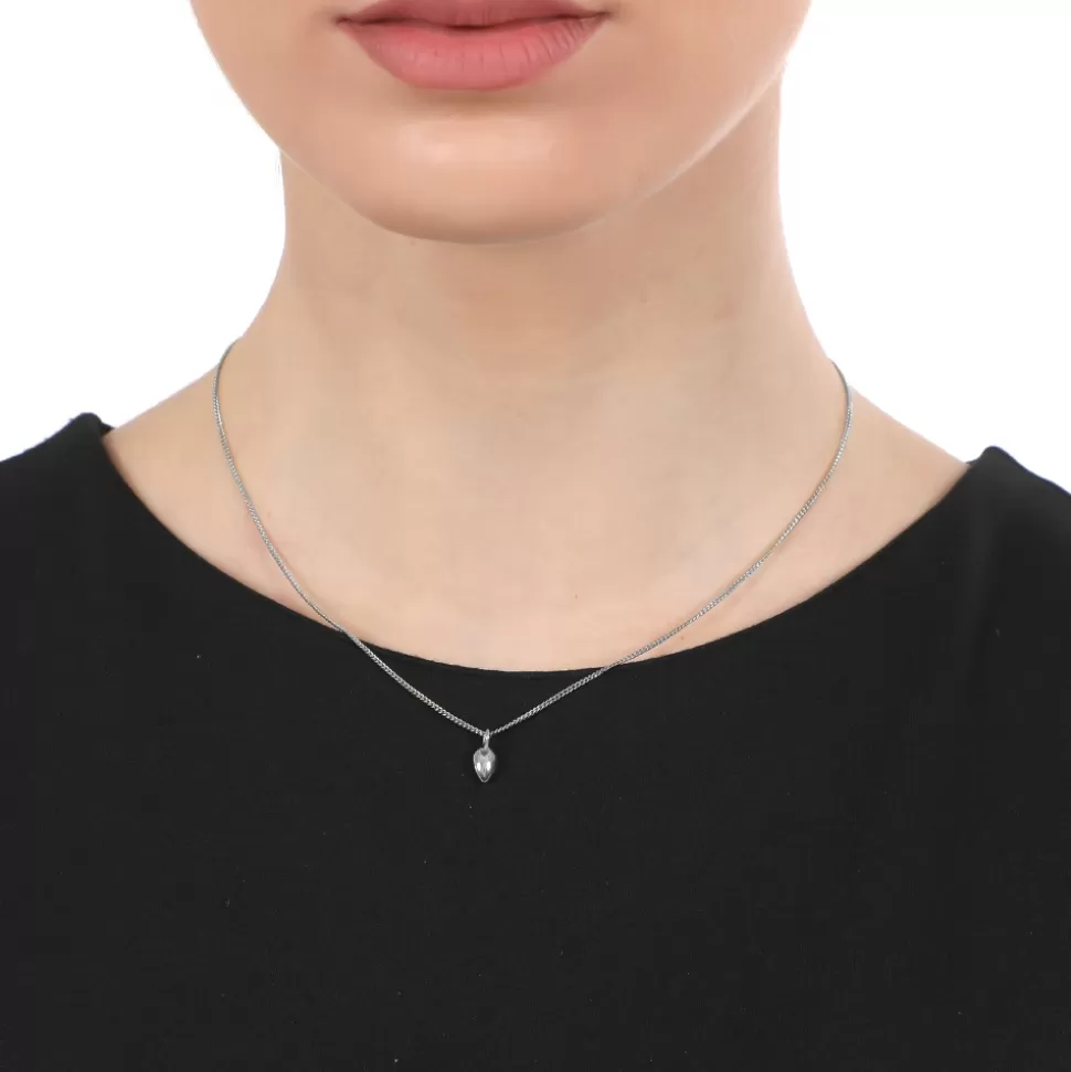 Collar Folli Follie para Mujer - Cadena de Plata Brillante con Detalle Colgante Pequeño | Diseño Elegante y Moderno