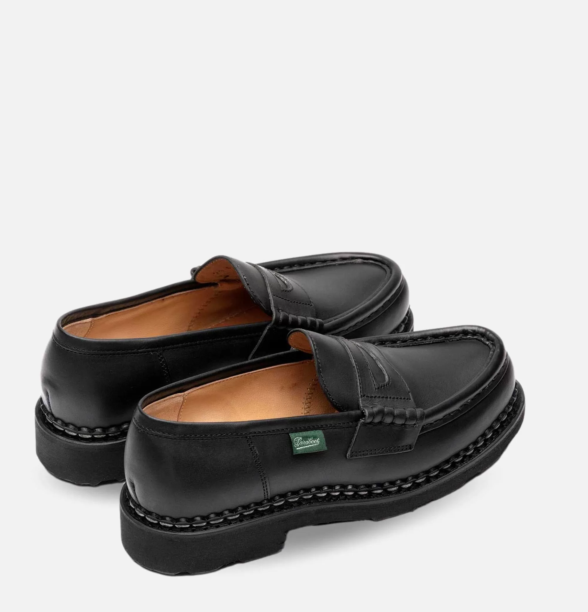 Mocasines Orsay de Cuero PARABOOT - Estilo Clásico en Negro para Mujer y Hombre