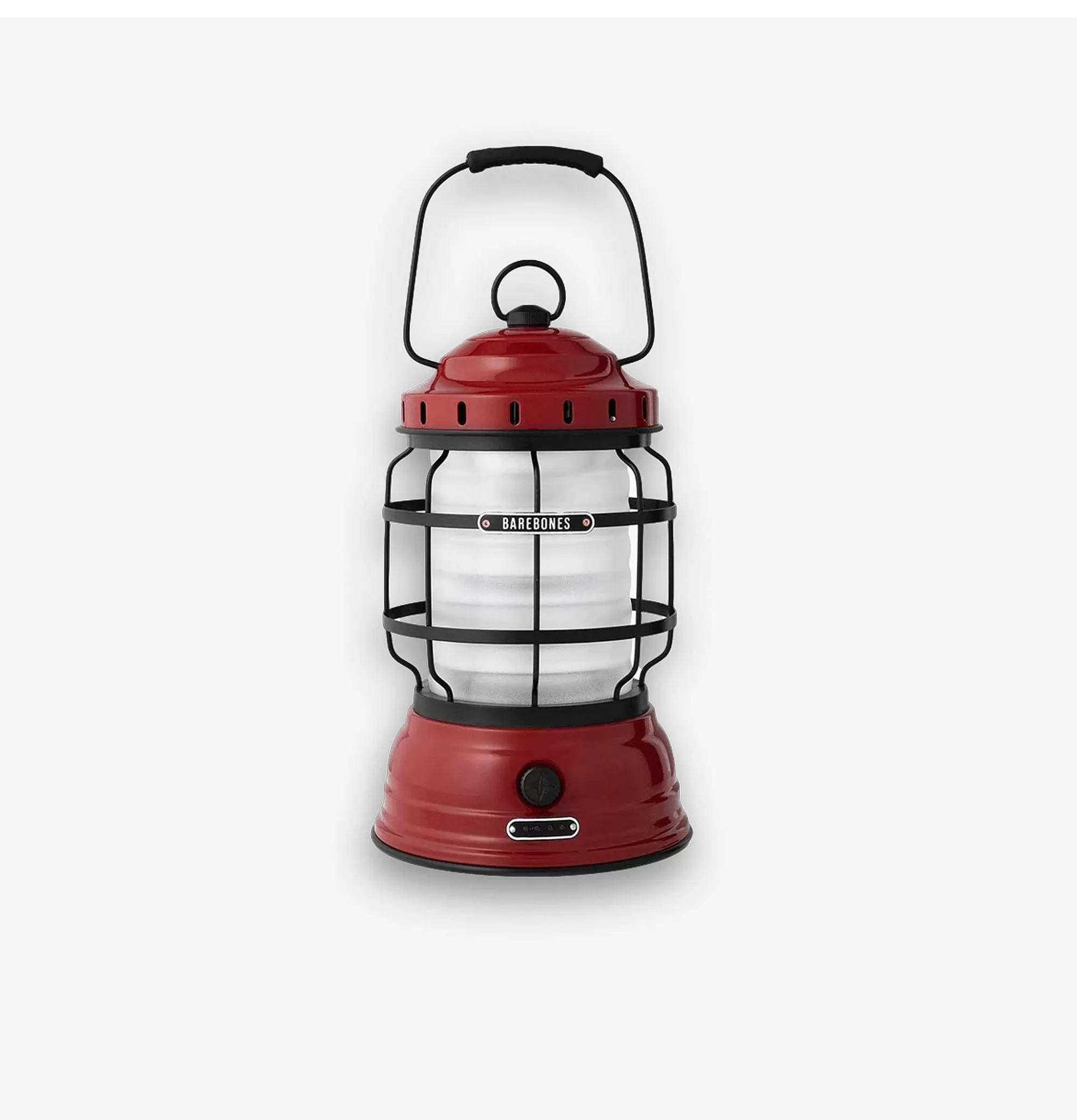 Lámpara de Exterior BAREBONES en Rojo - Diseño Campestre para Jardines, Iluminación Duradera en Terrazas al Aire Libre