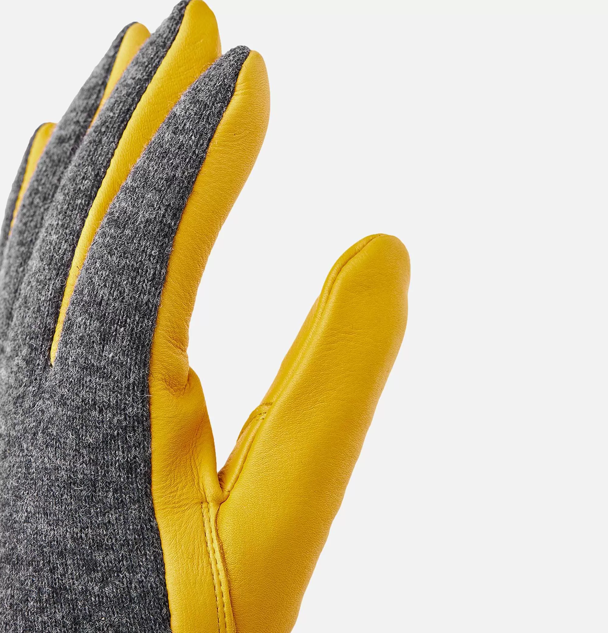 Guantes Hestra Invierno - Piel de Ciervo con Forro Polar Gris Carbón · Accesorios Abrigados: Gorros de Lana y Bufandas Clásicas
