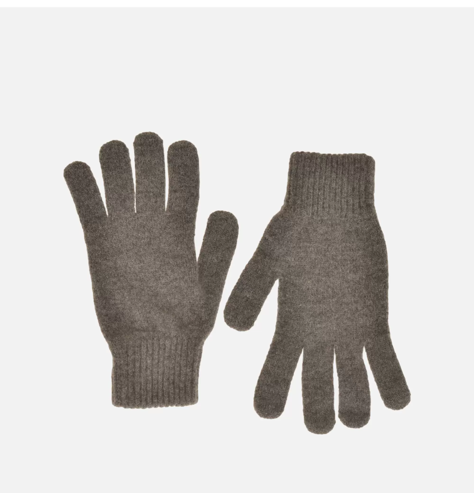 Guantes de Lana Premium Gris Jaspeado Robert Mackie • Conjunto Invierno: Gorros + Bufandas • Trío de Accesorios Abrigados • Estilo y Calidez