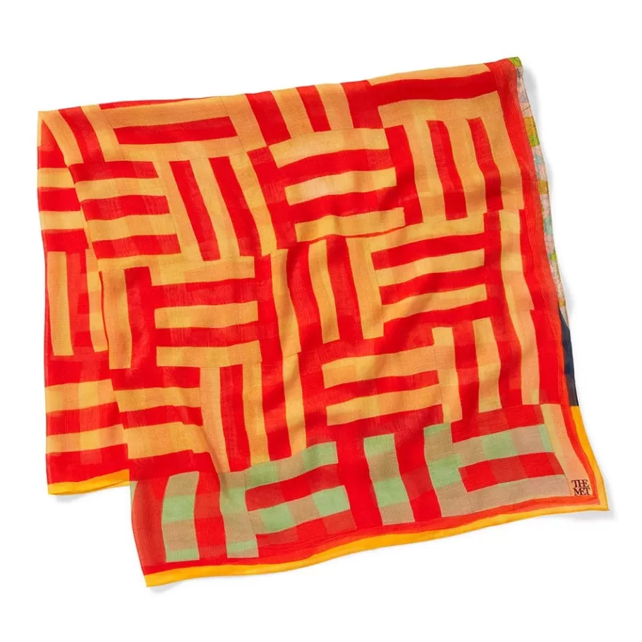 The Met Store Scarves & Wraps*Gee’s Bend Kennedy Basket-Weave Oversize Square Scarf